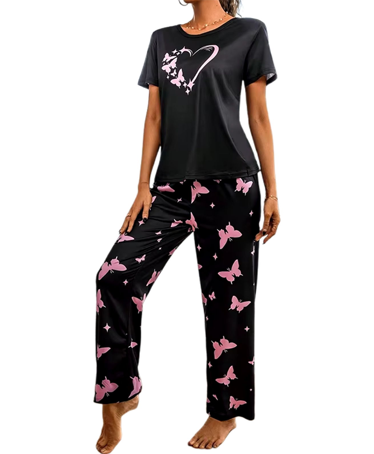 Pyjama Set Dames | Hartjes & Vlinders