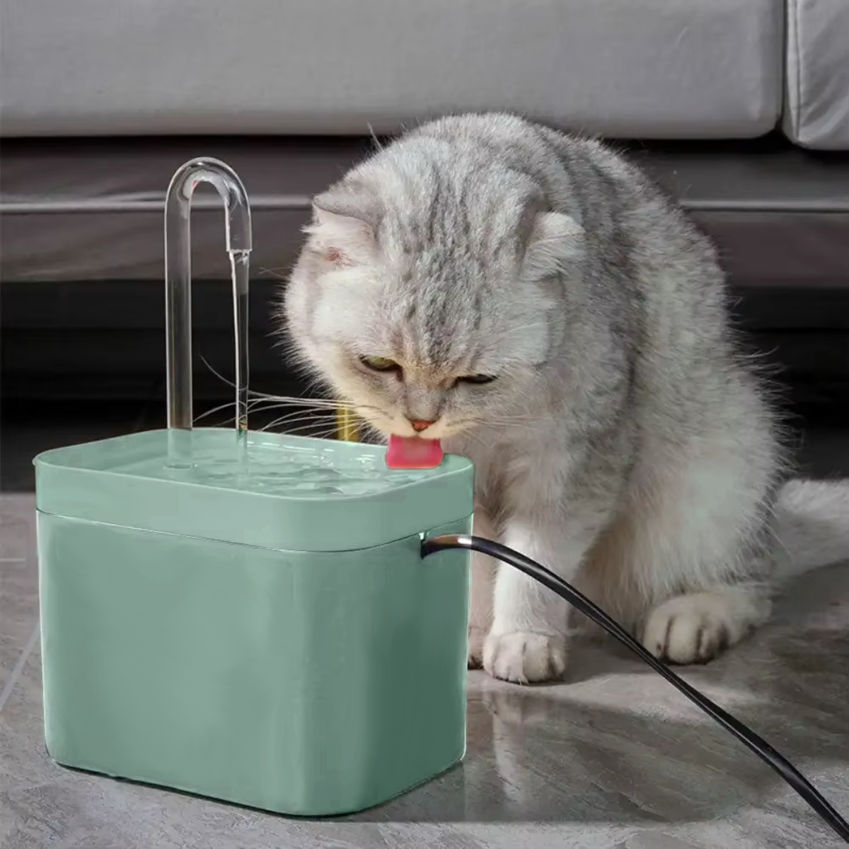 Luxe Drinkfontein Kat & Hond | Groen