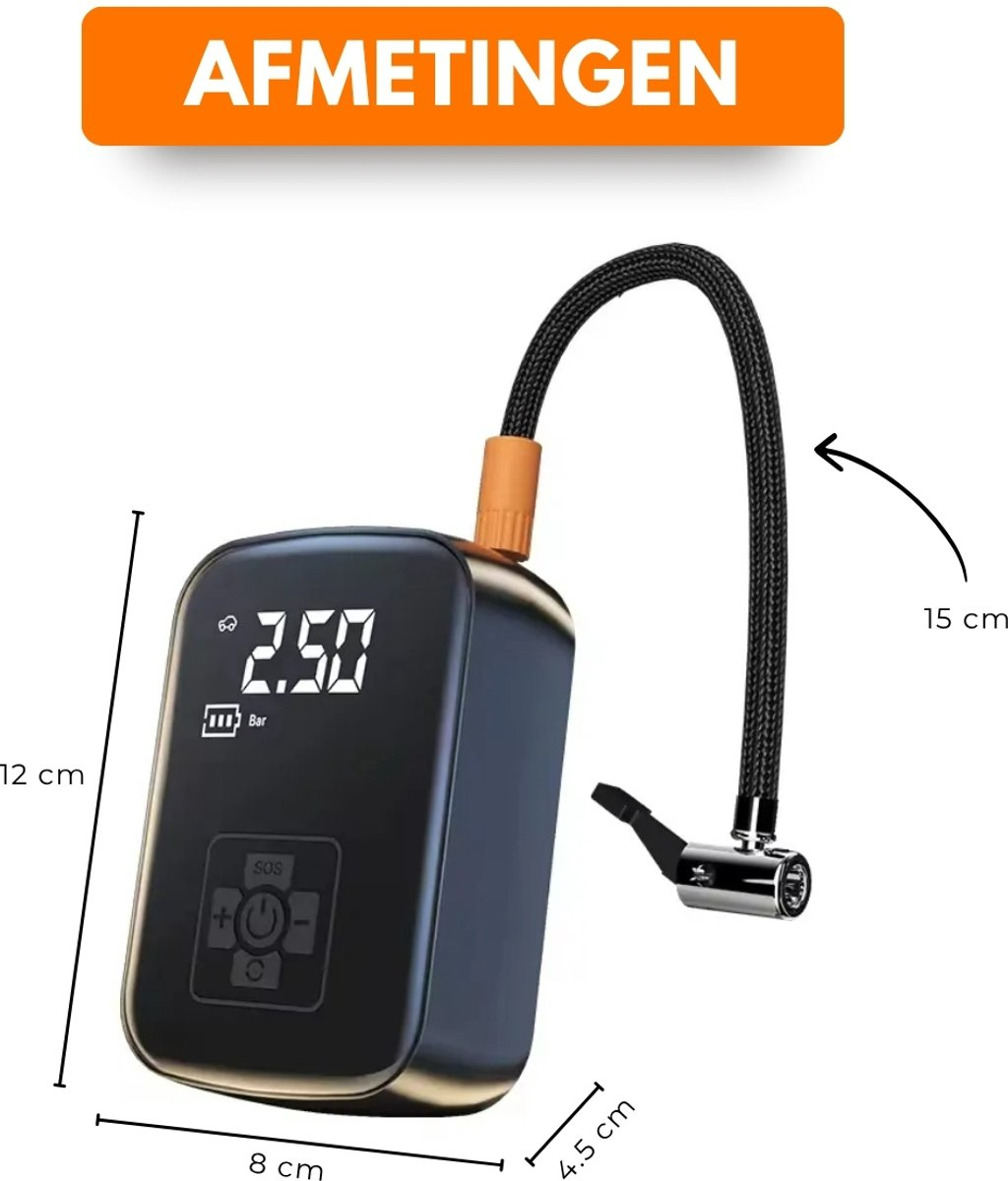 Boncy® Elektrische Luchtcompressor met Drukmeter