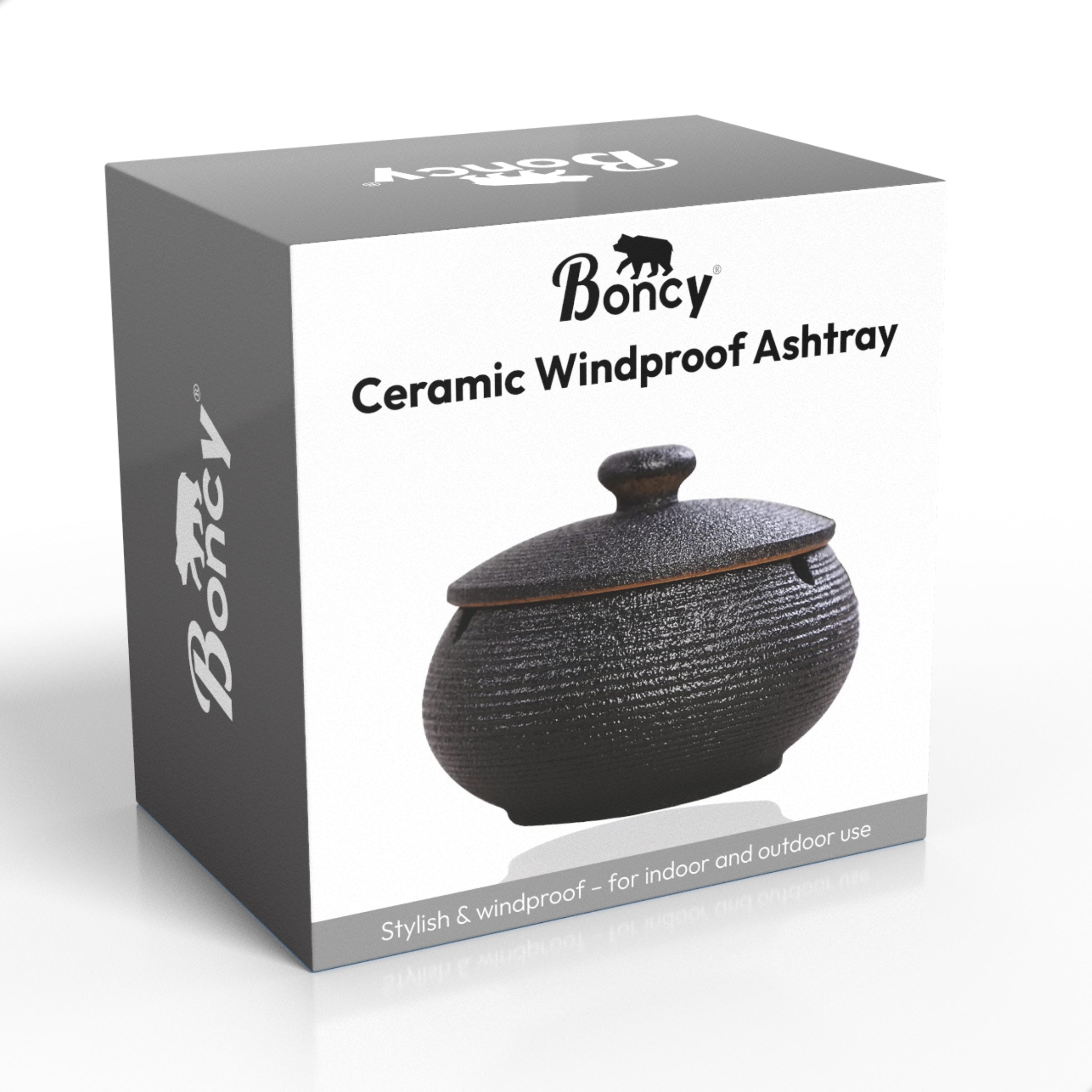 Boncy® Asbak met Deksel | Keramiek Zen