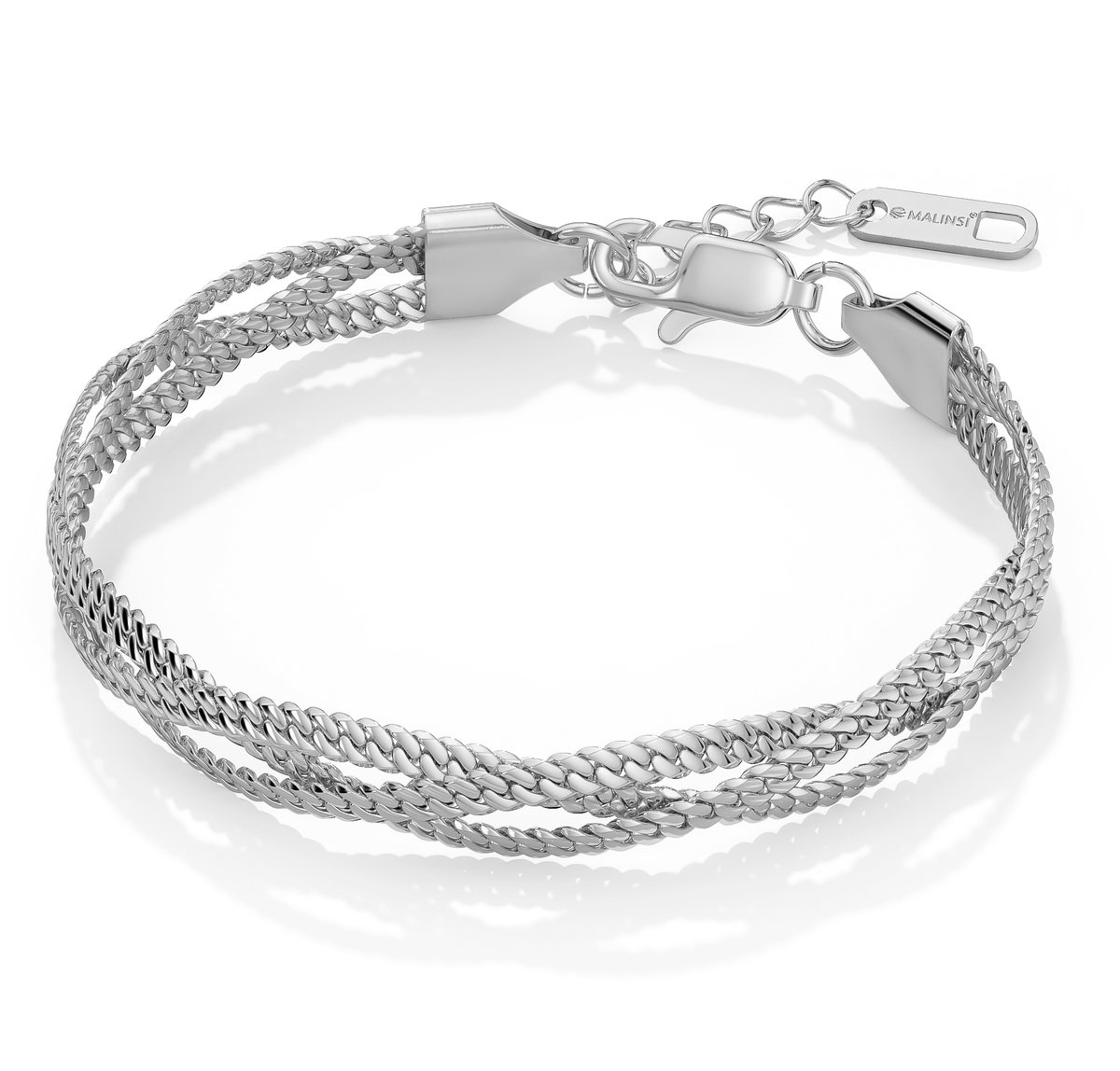 Malinsi® Armband Dames | Triplet Chain | Zilver