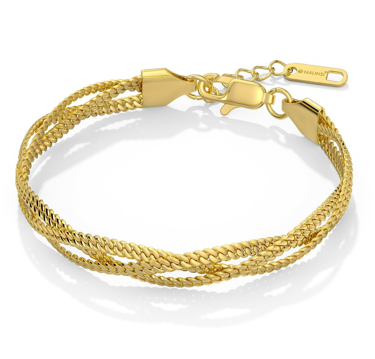 Malinsi® Armband Dames | Triplet Chain | Goud