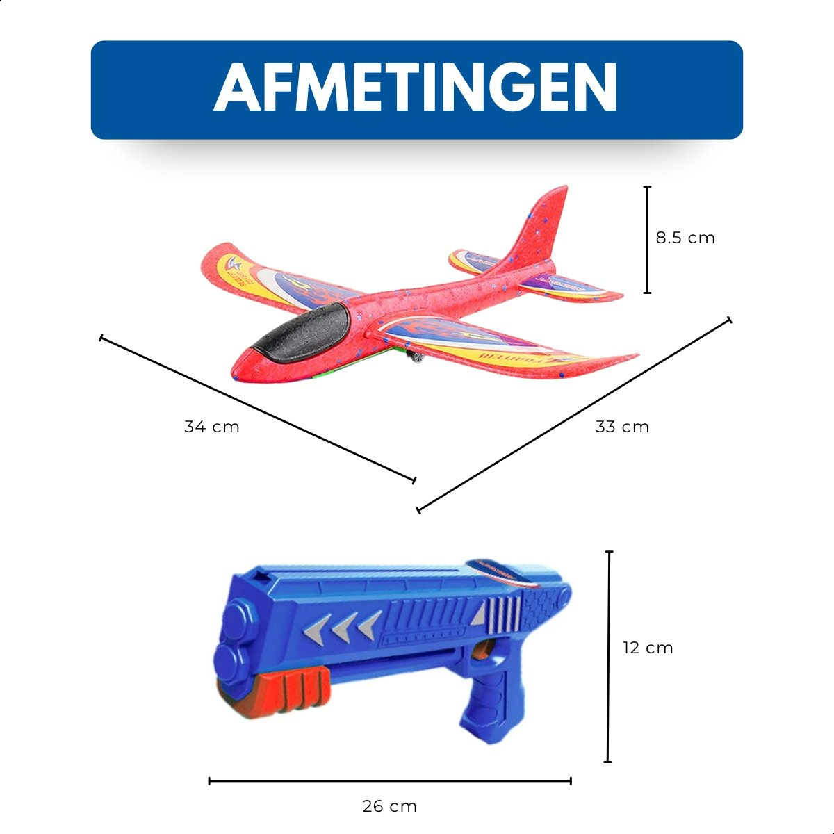 Boncy® Stuntpiloot Vliegtuig Launcher
