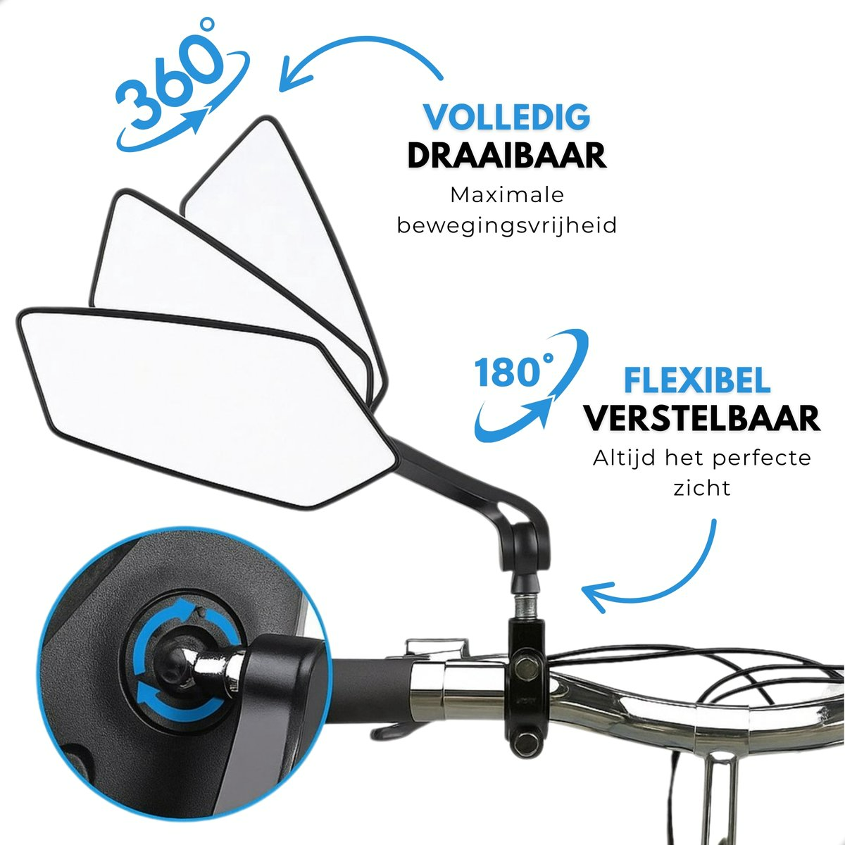 Boncy® Fietsspiegel 2-pack | Buiten Stuur