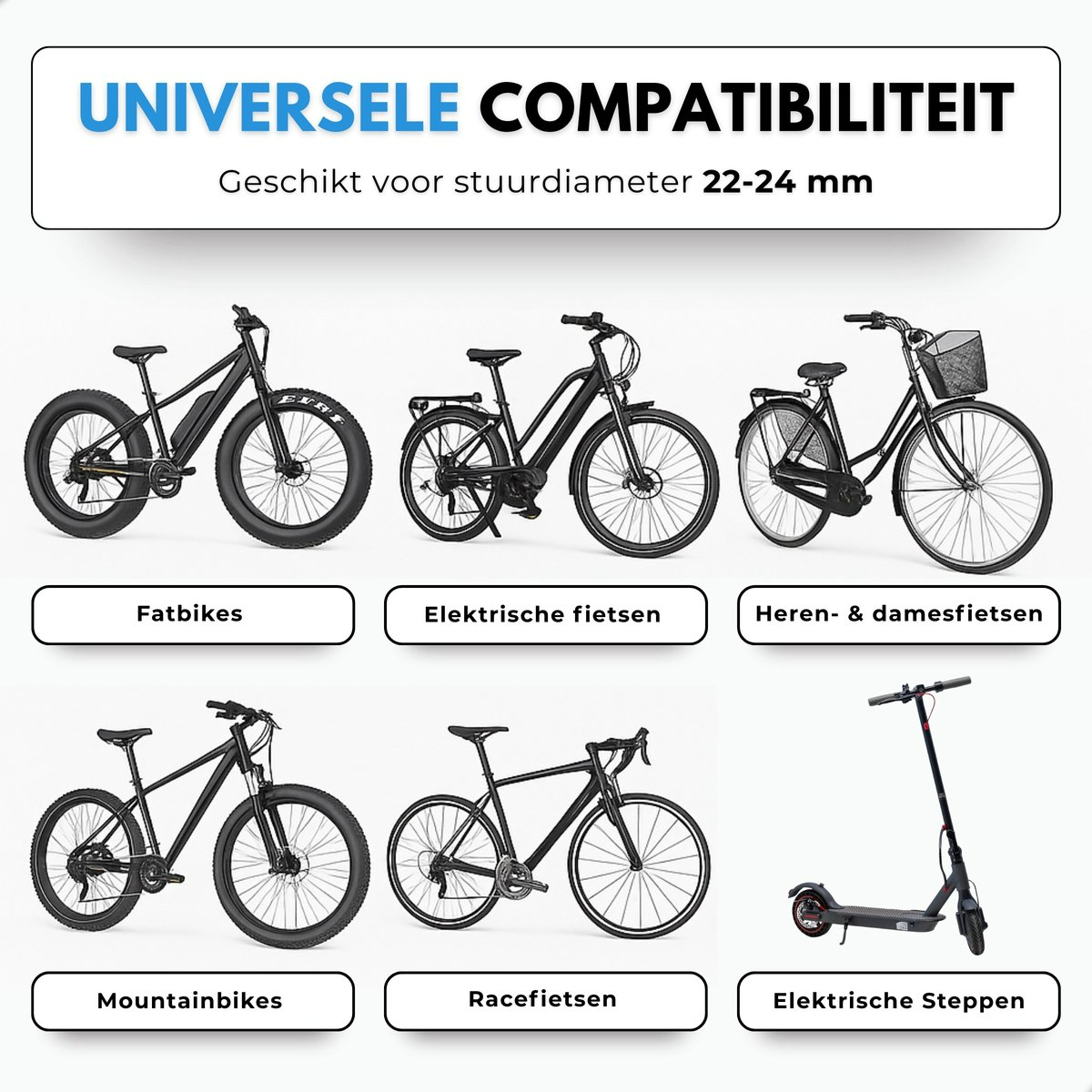 Boncy® Fietsspiegel 2-pack | Buiten Stuur