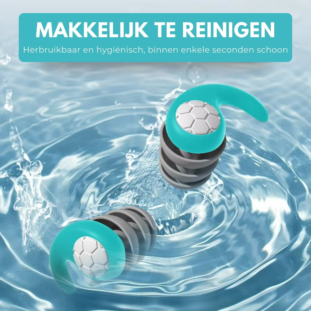 Boncy® Herbruikbare Slaap Oordoppen | Mint-Groen