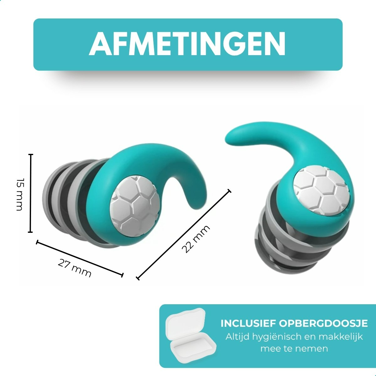 Boncy® Herbruikbare Slaap Oordoppen | Mint-Groen