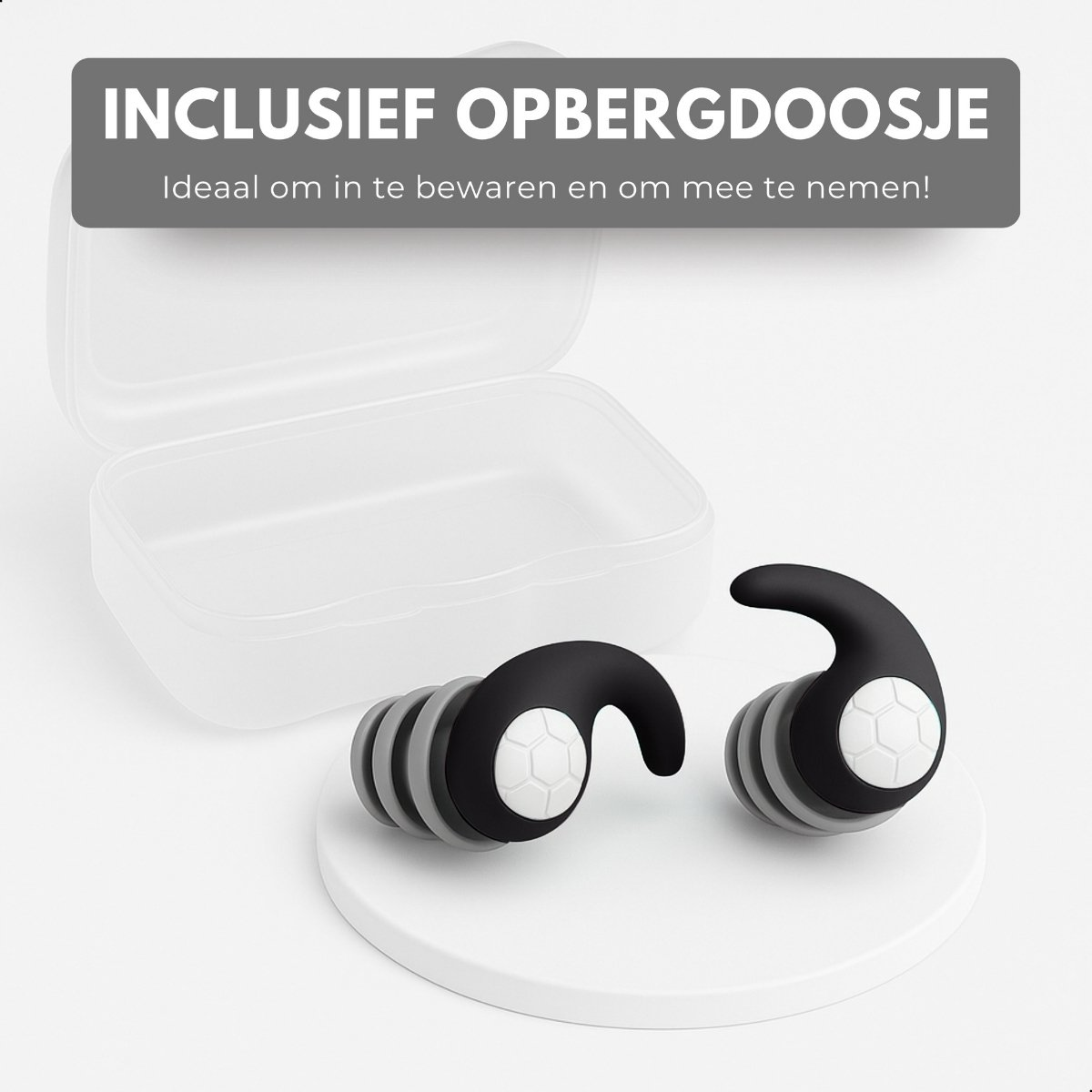 Boncy® Herbruikbare Slaap Oordoppen | Zwart