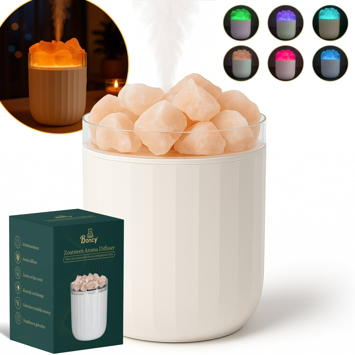 Boncy® Zoutsteen Aroma Diffuser