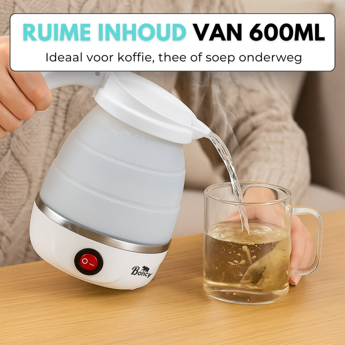 Boncy® Mini Opvouwbare Waterkoker