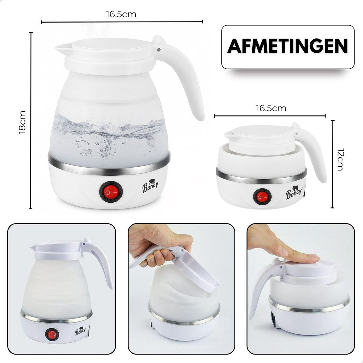 Boncy® Mini Opvouwbare Waterkoker