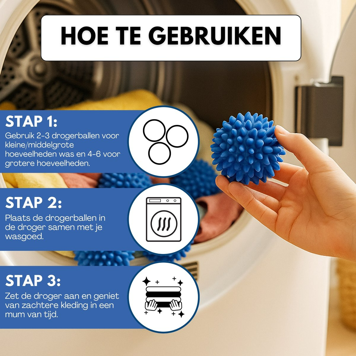 Boncy® Drogerballen | 6 Stuks