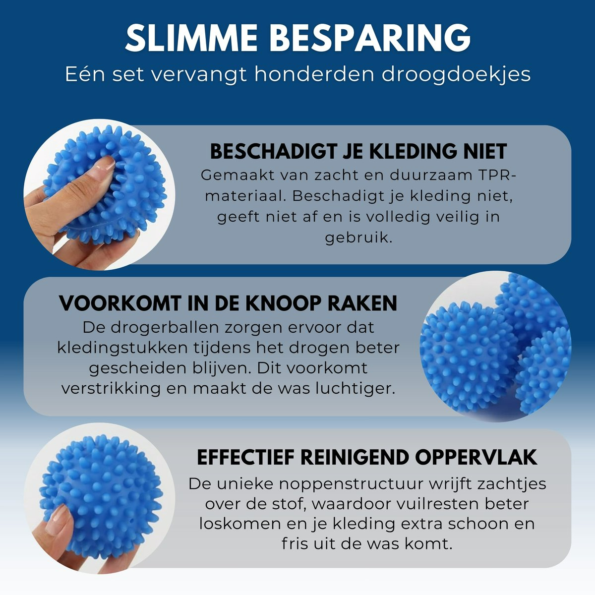 Boncy® Drogerballen | 6 Stuks