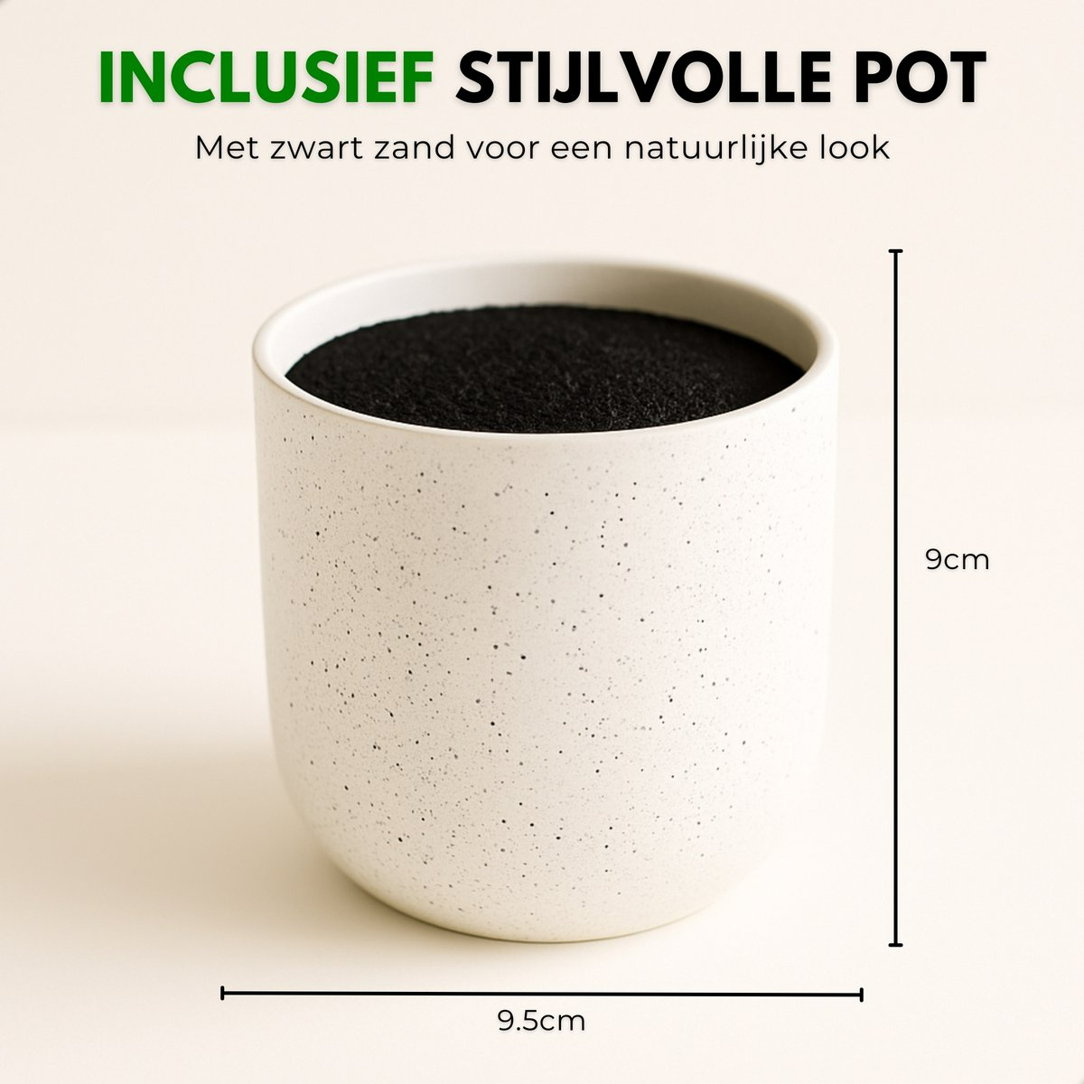 Boncy® Premium Kunstplant | Rozenstruik Rosa 25 cm