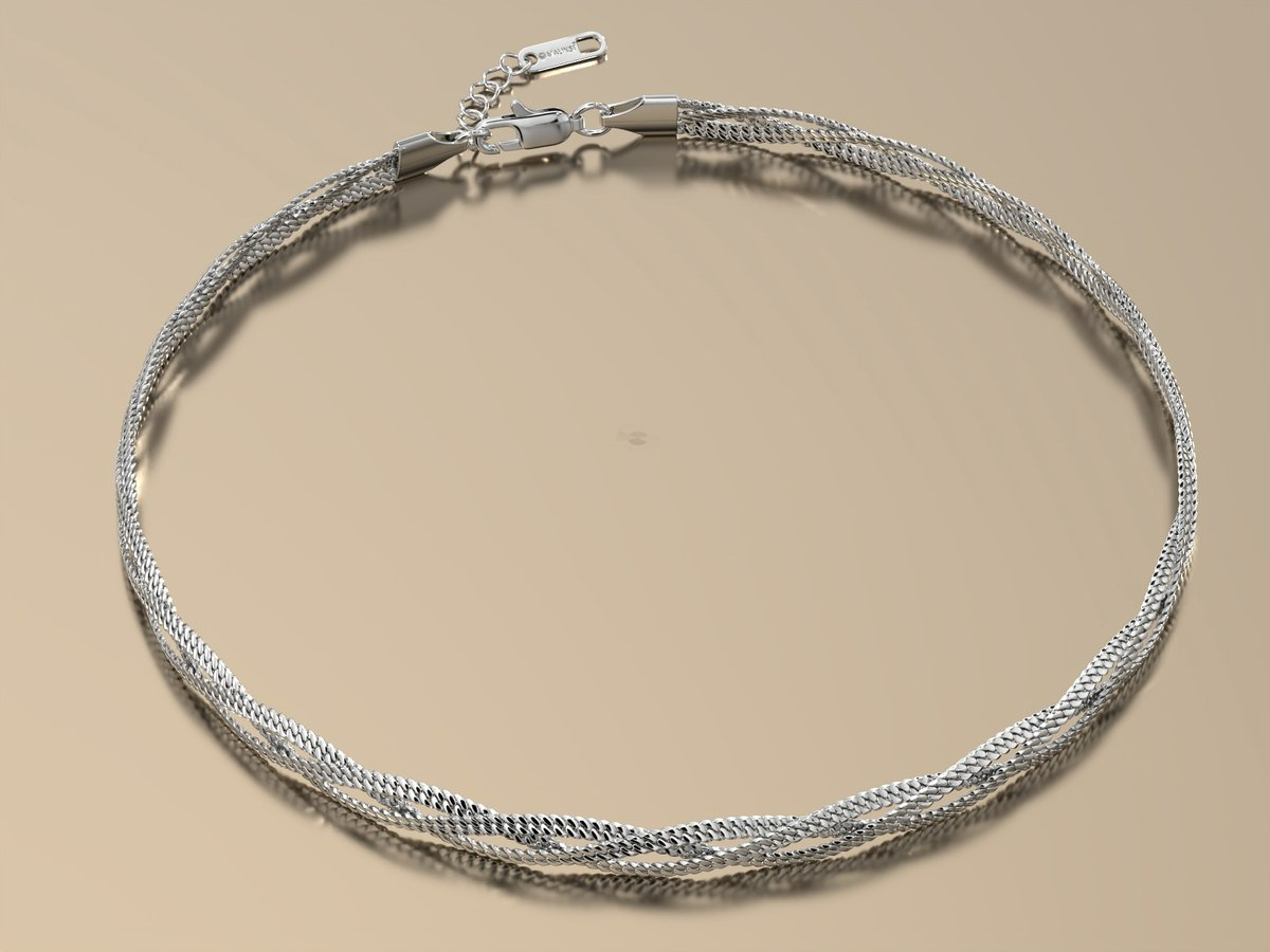 Malinsi® Ketting Dames | Triplet Chain | Zilver