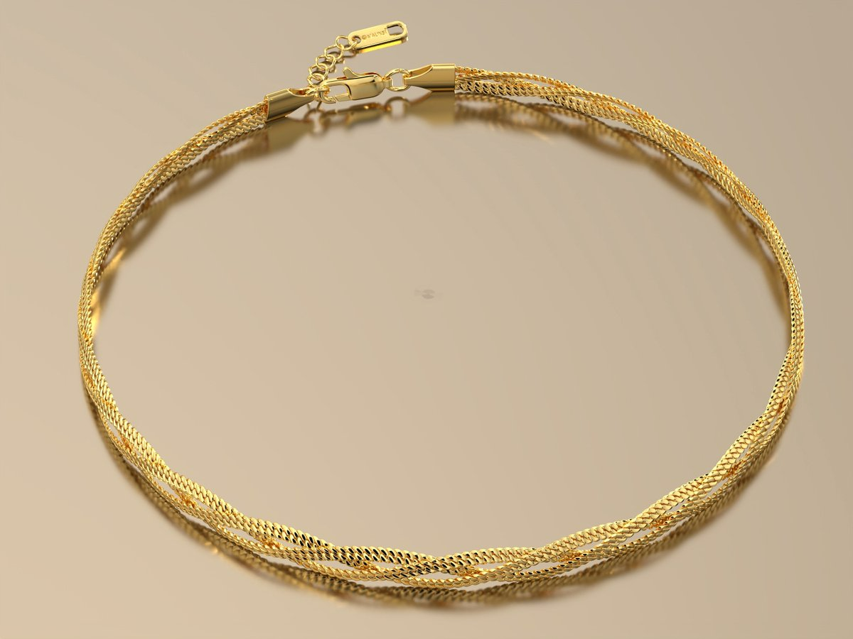Malinsi® Ketting Dames | Triplet Chain | Goud