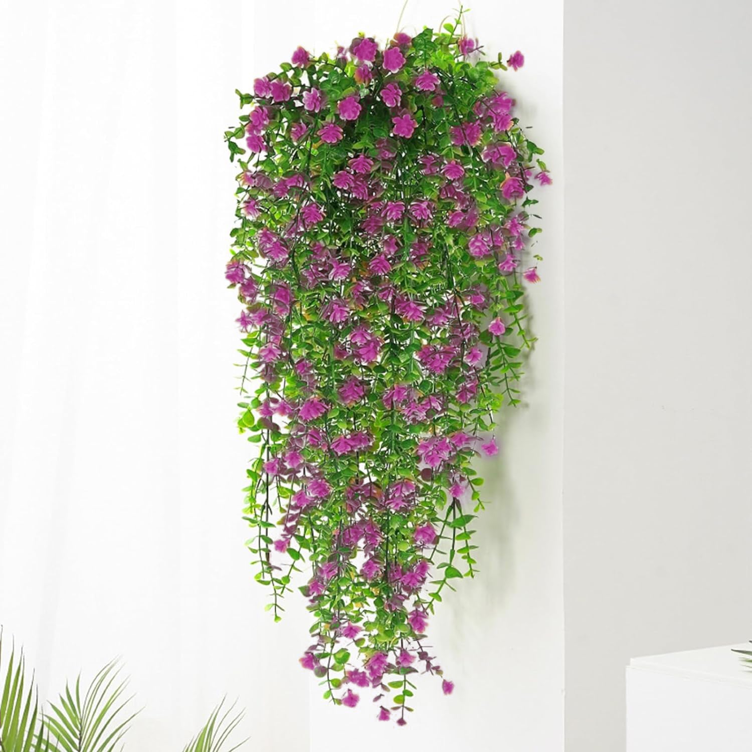 Premium Kunstplant | Hangplant Roze/Groen | 3 Stuks
