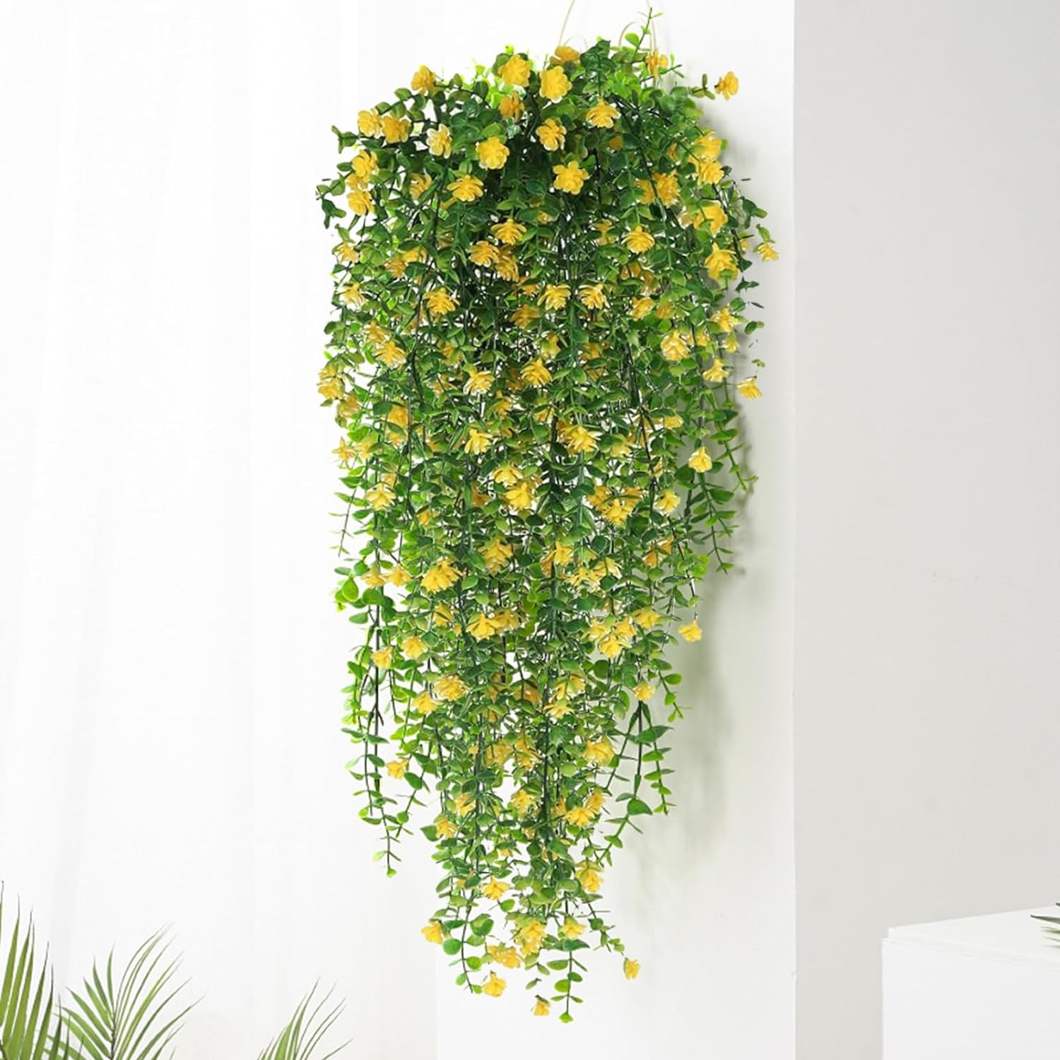 Premium Kunstplant | Hangplant Geel/Groen | 3 Stuks