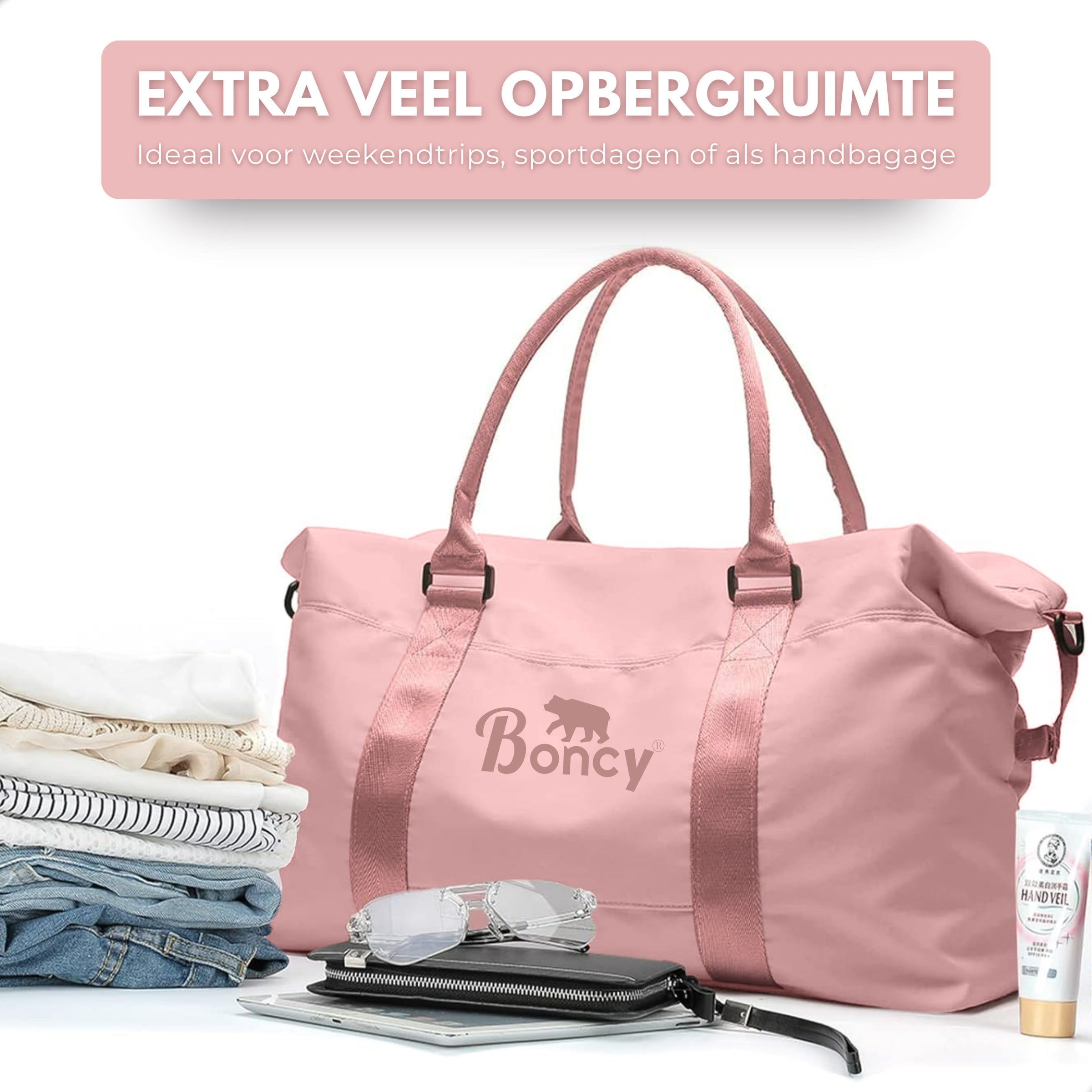 Boncy® Weekendtas | Roze