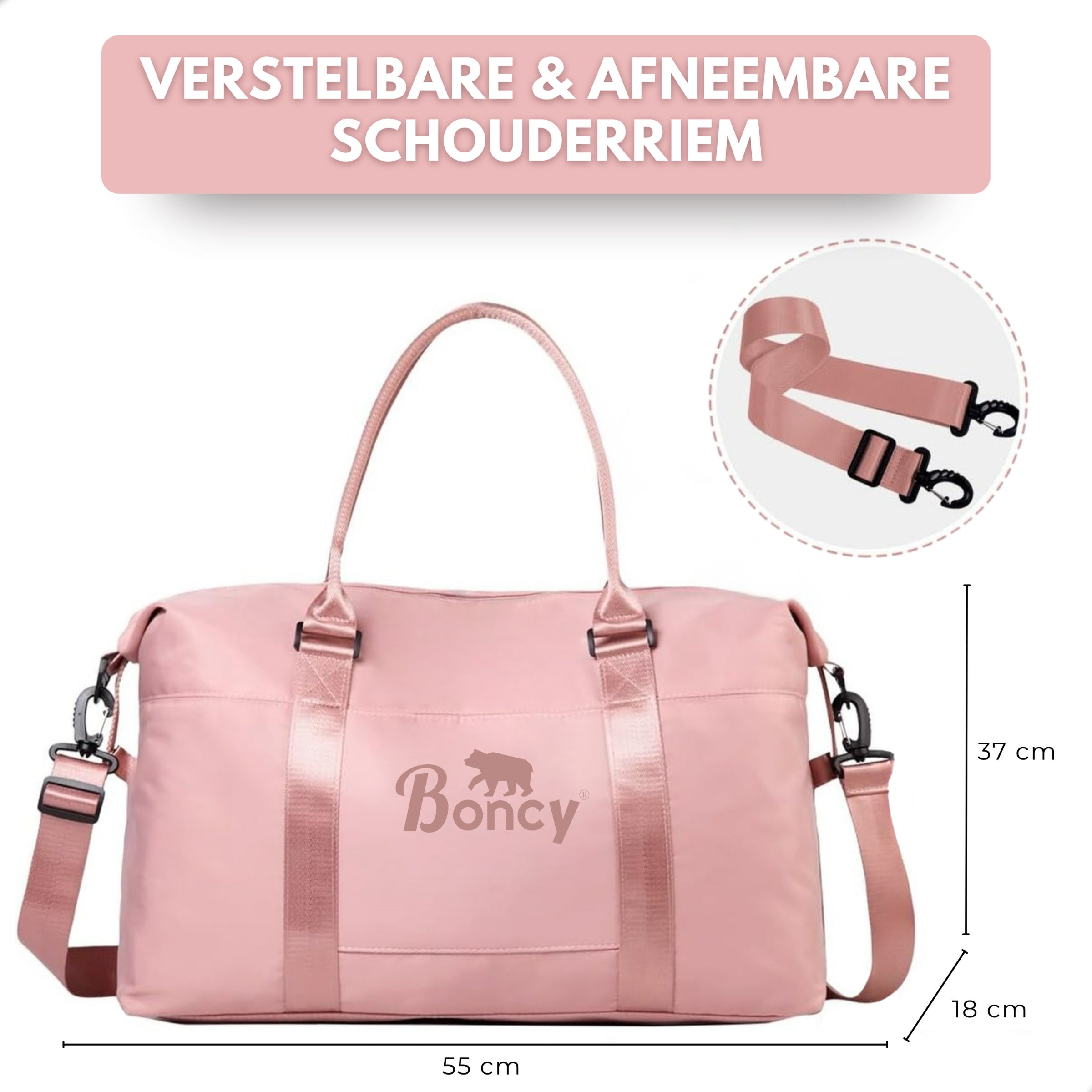 Boncy® Weekendtas | Roze
