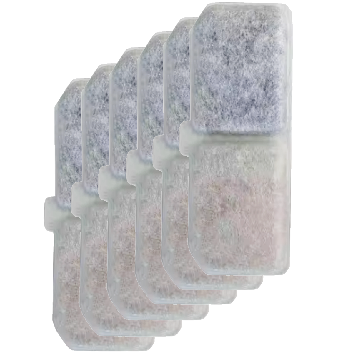 6 Stuks Filters | Luxe Drinkfontein Kat & Hond XL | Zwart