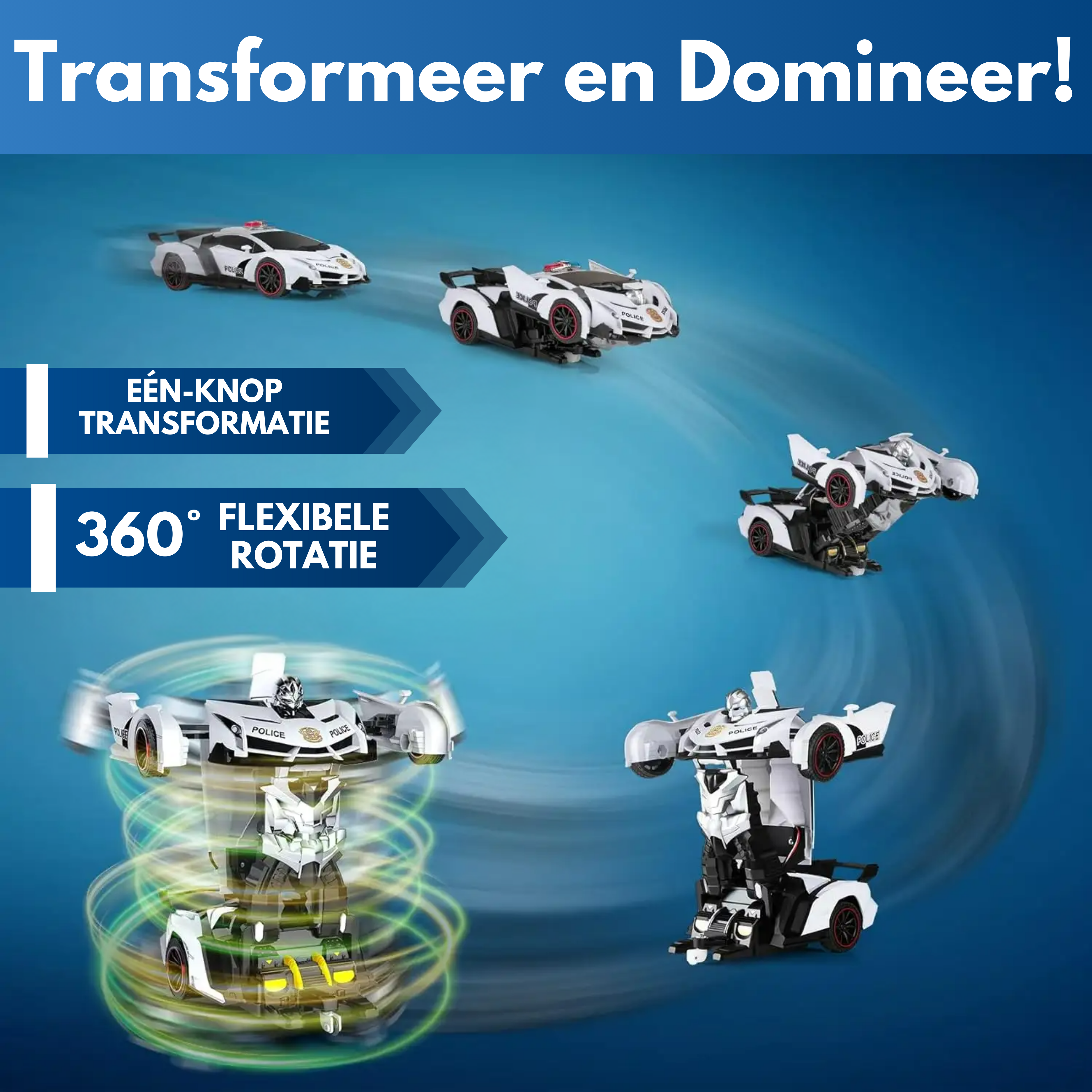 Bestuurbare Transformer Auto | Politie