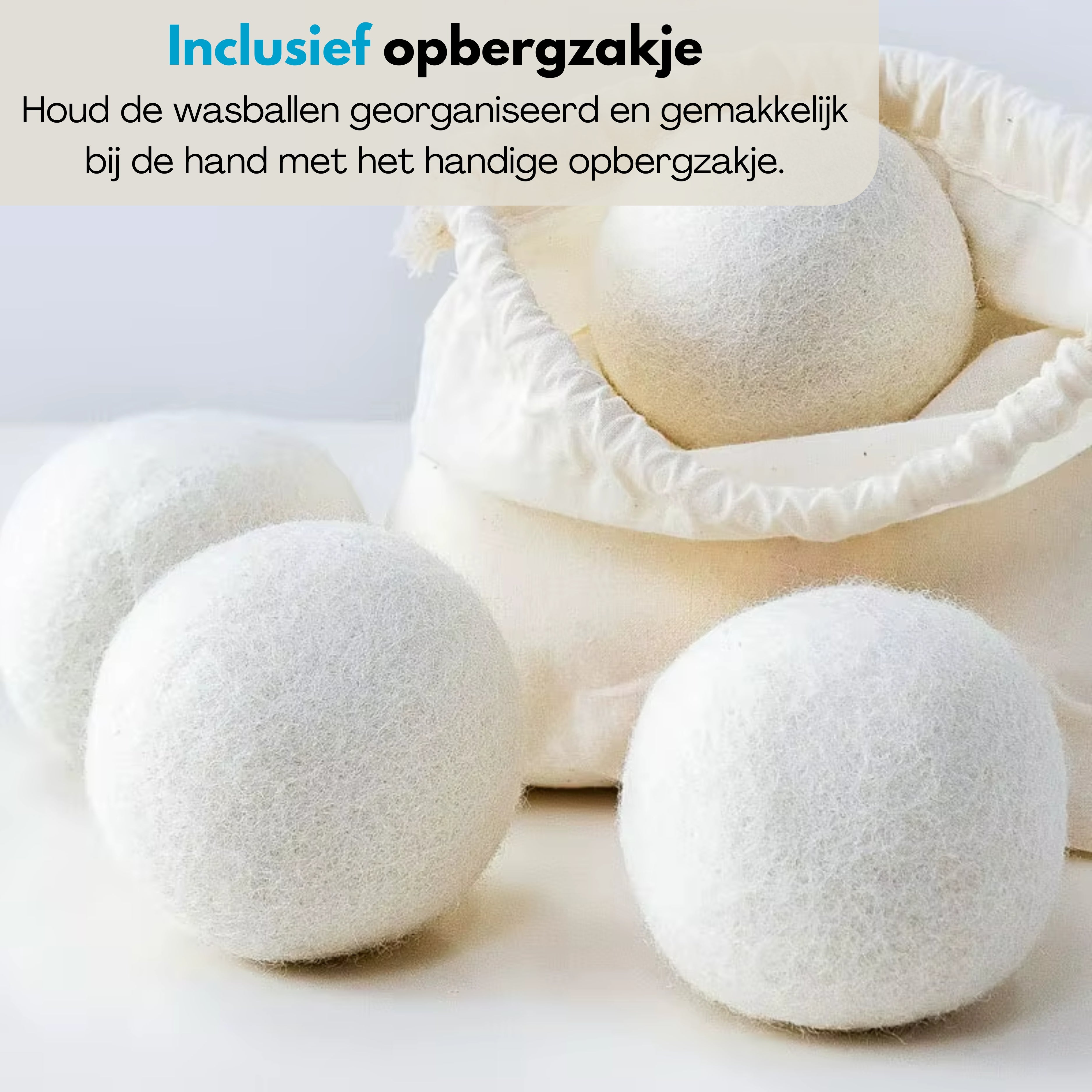 Boncy® Premium Drogerballen - 9 Stuks - Wit