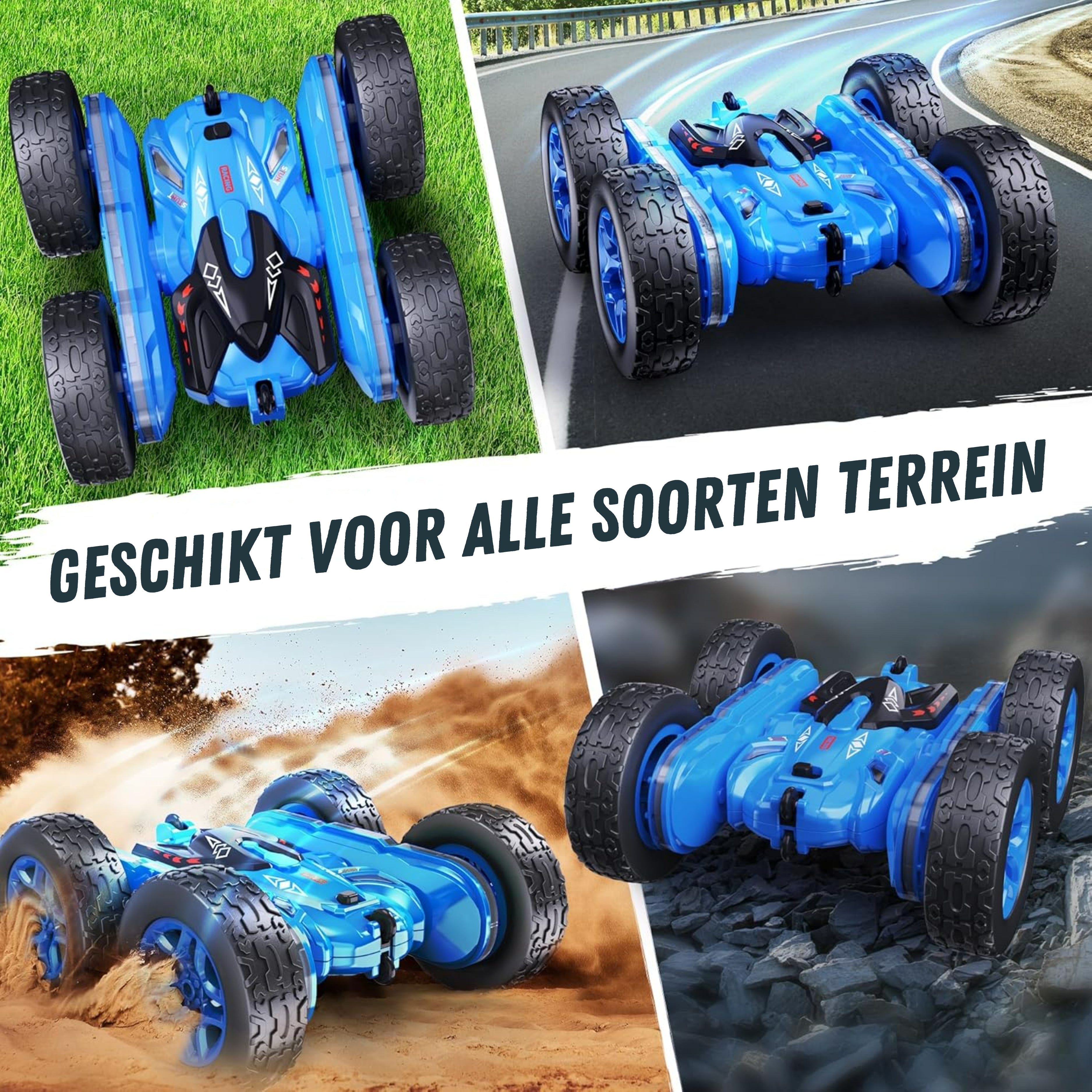 Bestuurbare Stunt Auto | Blauw