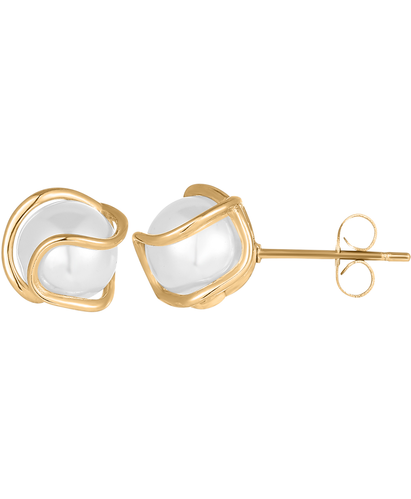 Oorbellen Dames Parel | Goud | 18K Goud Plated RVS