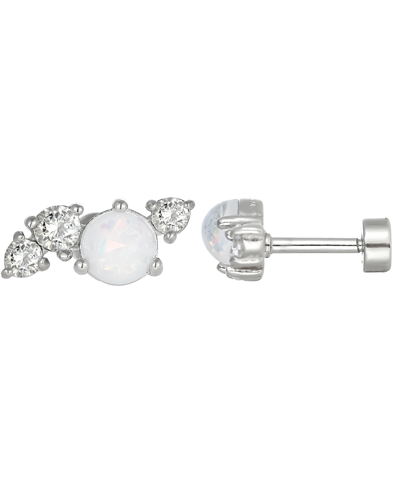 Oorbellen Dames Color | Zilver | Compleet RVS