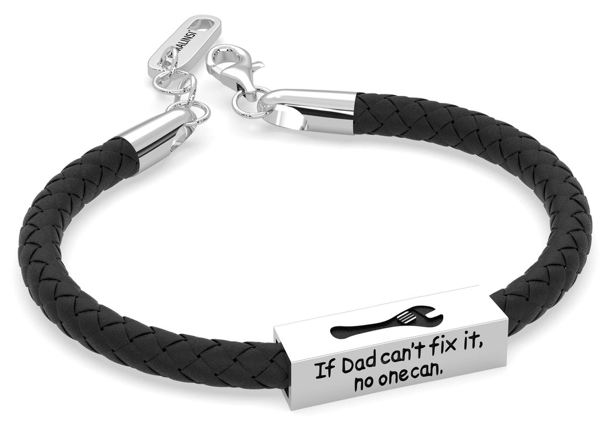 Zwarte leren armbanden heren | Shop bij