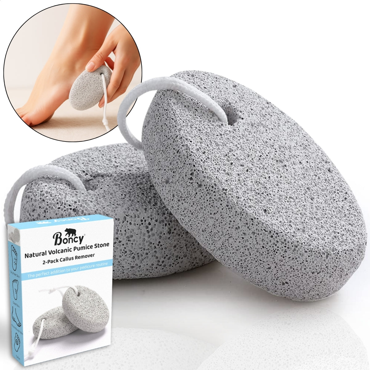 Boncy® Puimsteen Eeltverwijderaars | 2-Pack