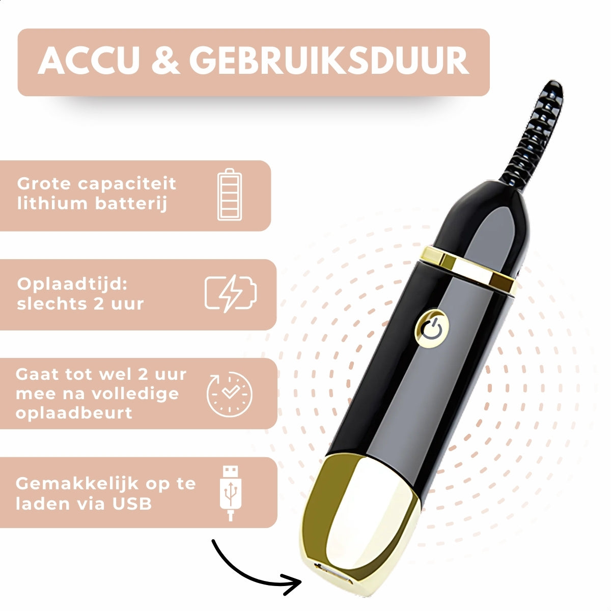 Boncy® Elektrische Wimperkruller Set