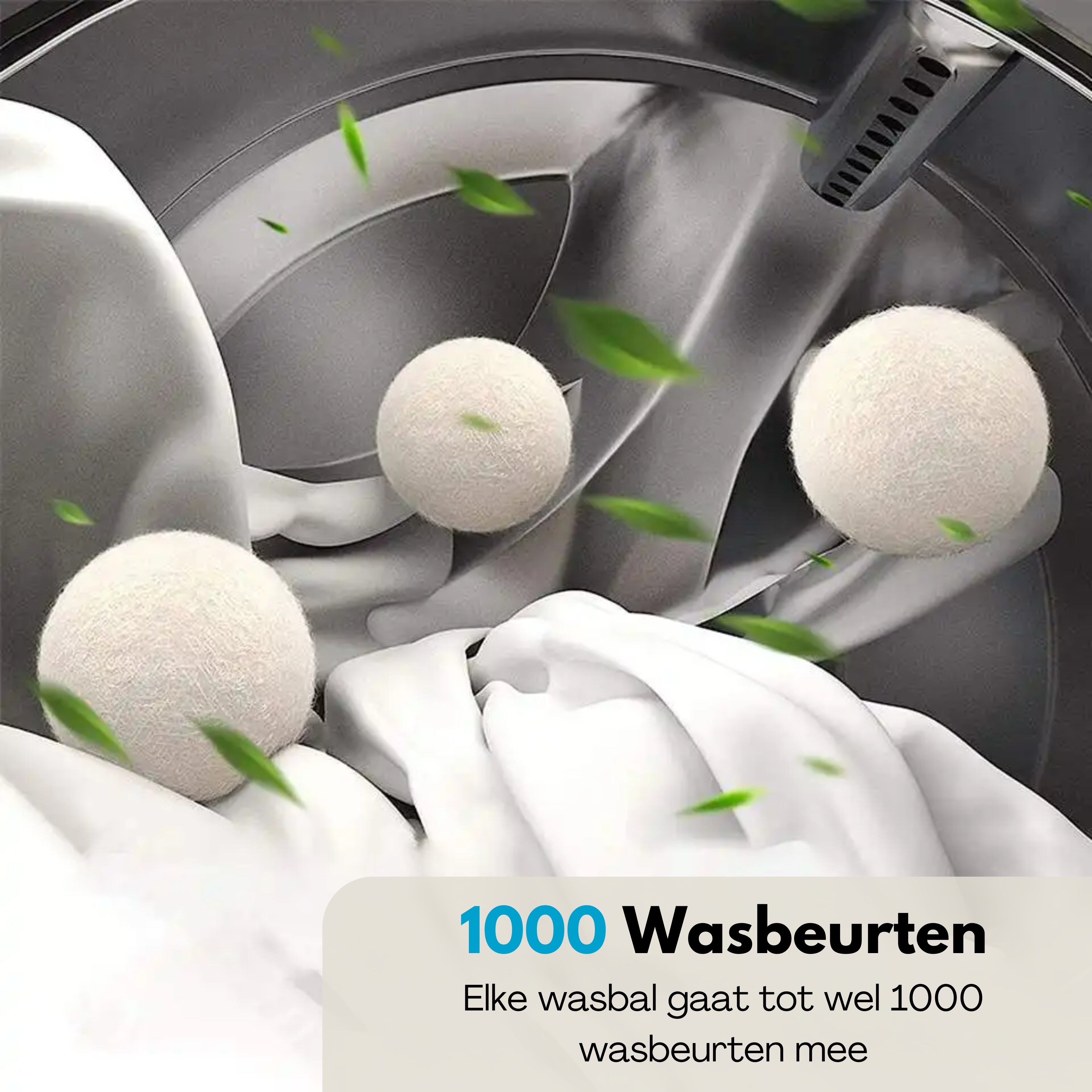 Boncy® Premium Drogerballen - 9 Stuks - Wit