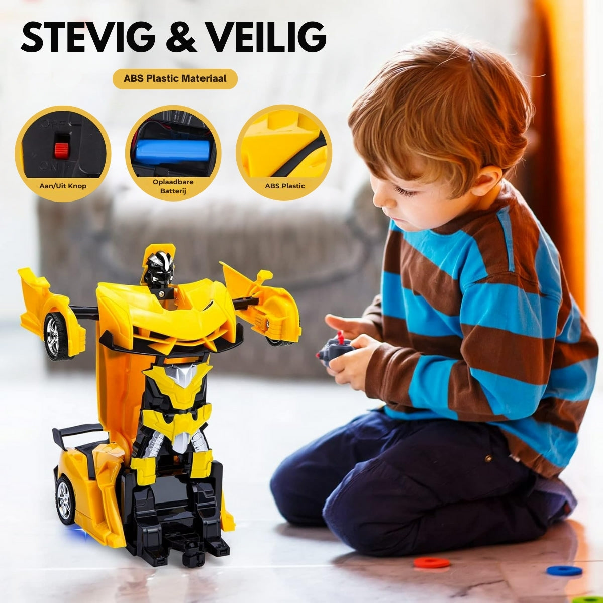 Bestuurbare Transformer Auto | Lambo Geel