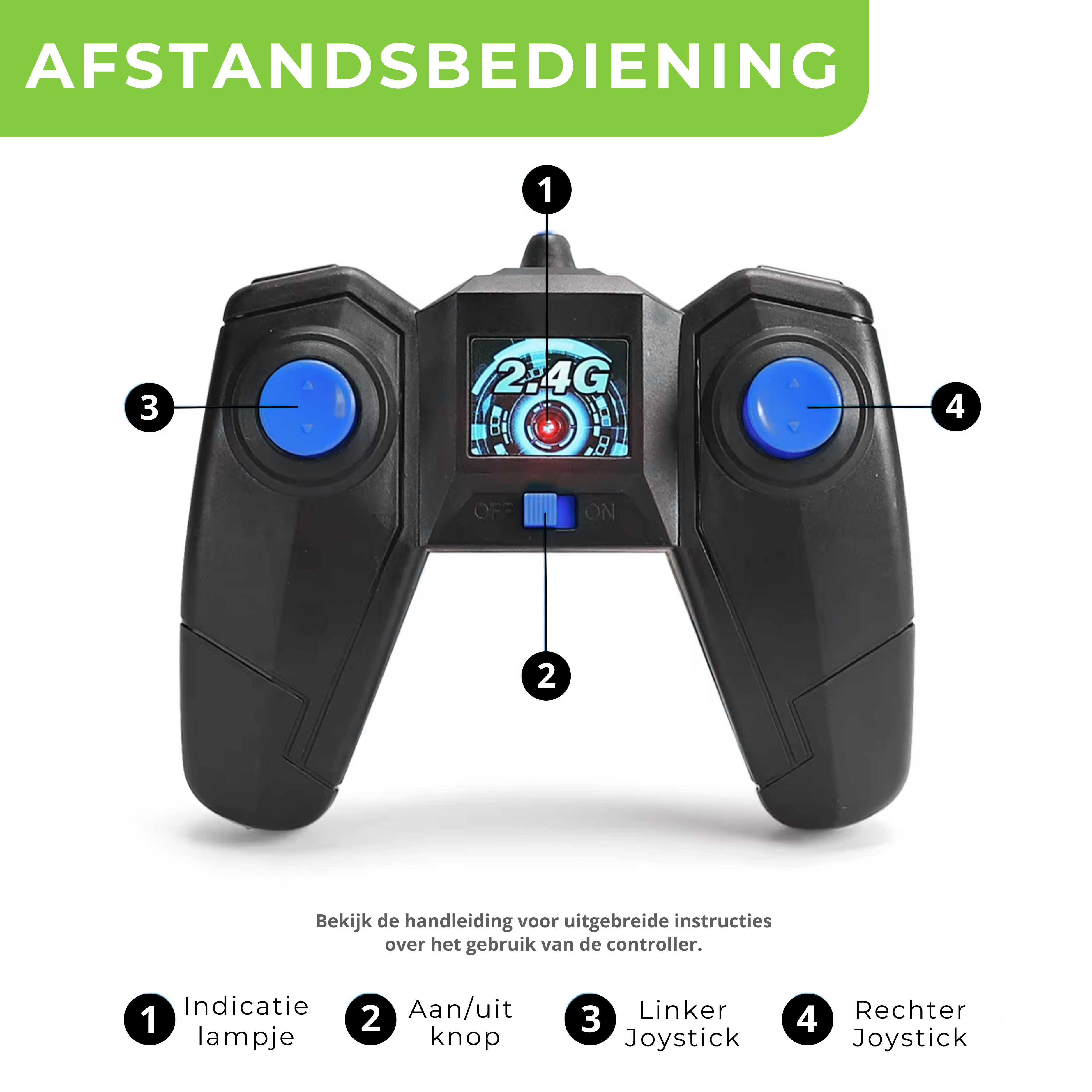 Bestuurbare Stunt Auto | Groen