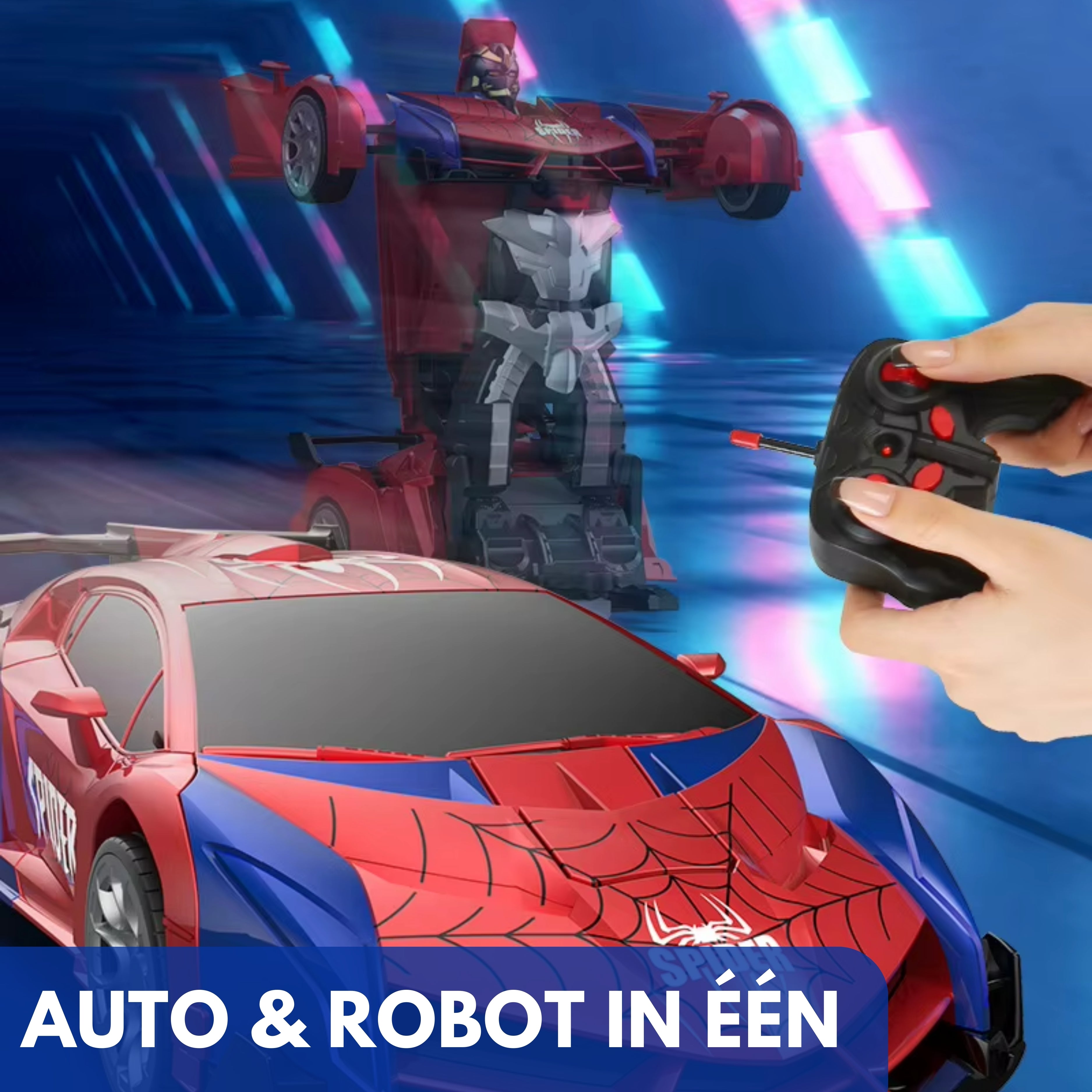 Bestuurbare Transformer Auto | Spider