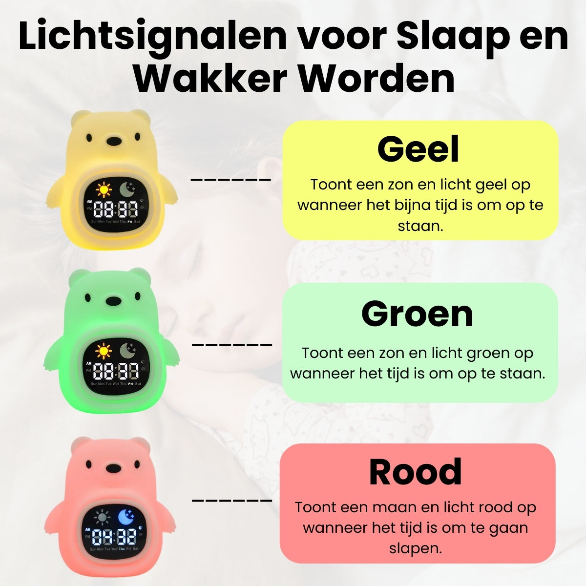 Slaaptrainer & Kinderwekker | Beertje