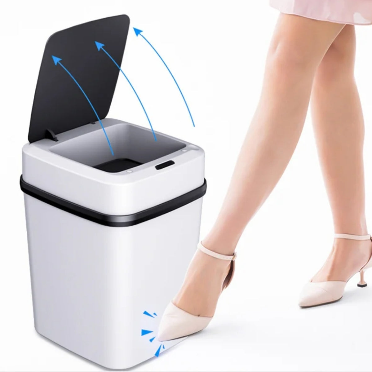 Prullenbak Met Sensor | 11 Liter | Wit