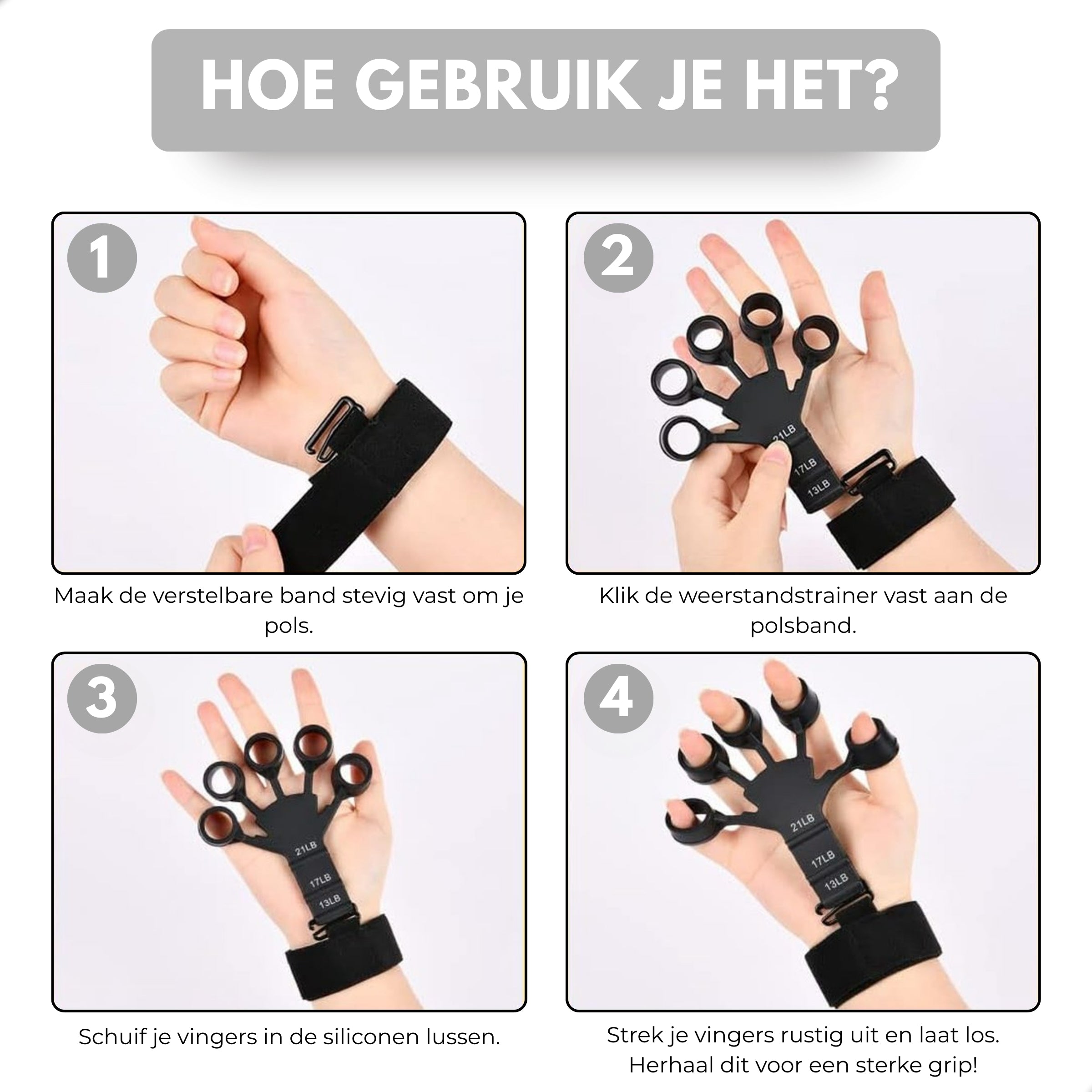 Boncy® Handtrainer | 3 Weerstanden