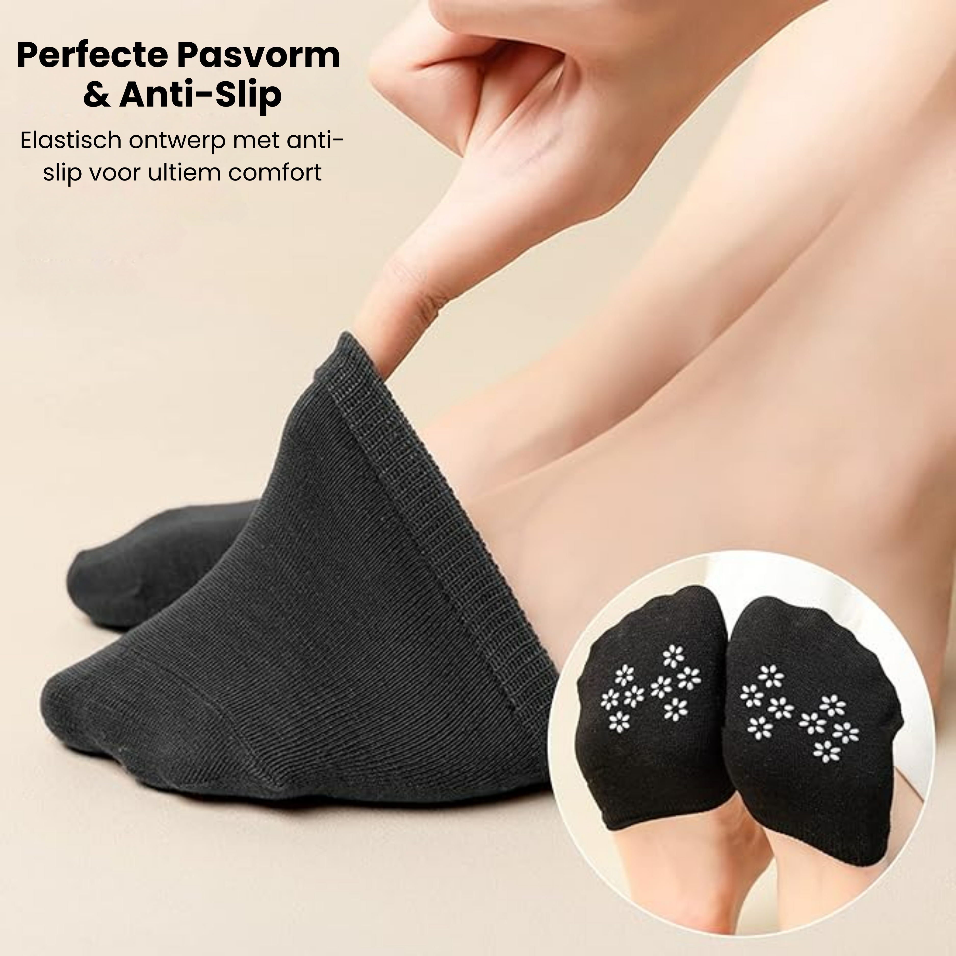 3-Pack Antislip Teen Sokken