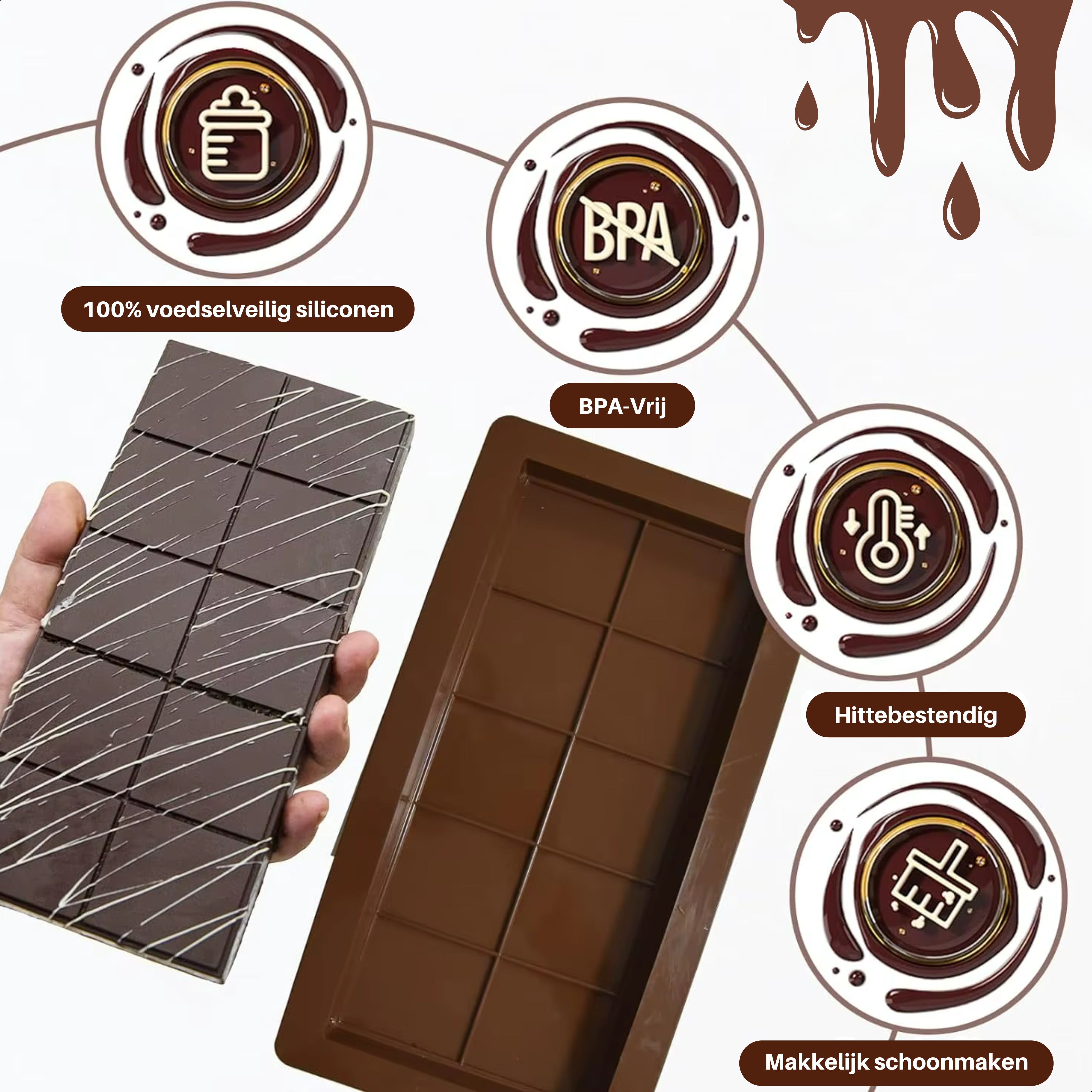 Boncy® Chocolade Mal | Grote Repen