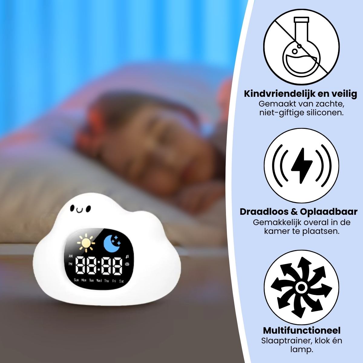 Slaaptrainer & Kinderwekker | Wolkje