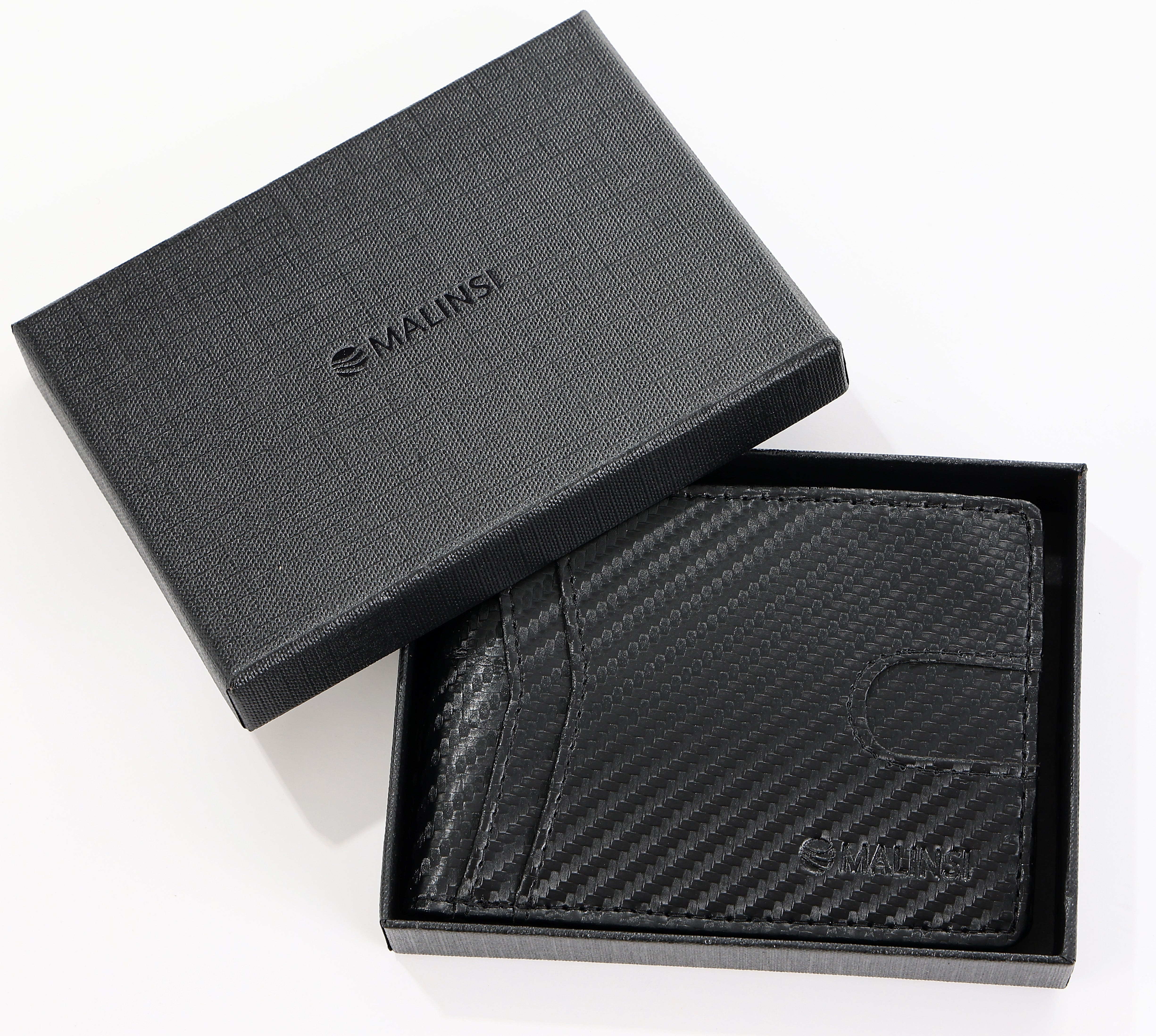 Portemonnee Heren | Zwart Carbon