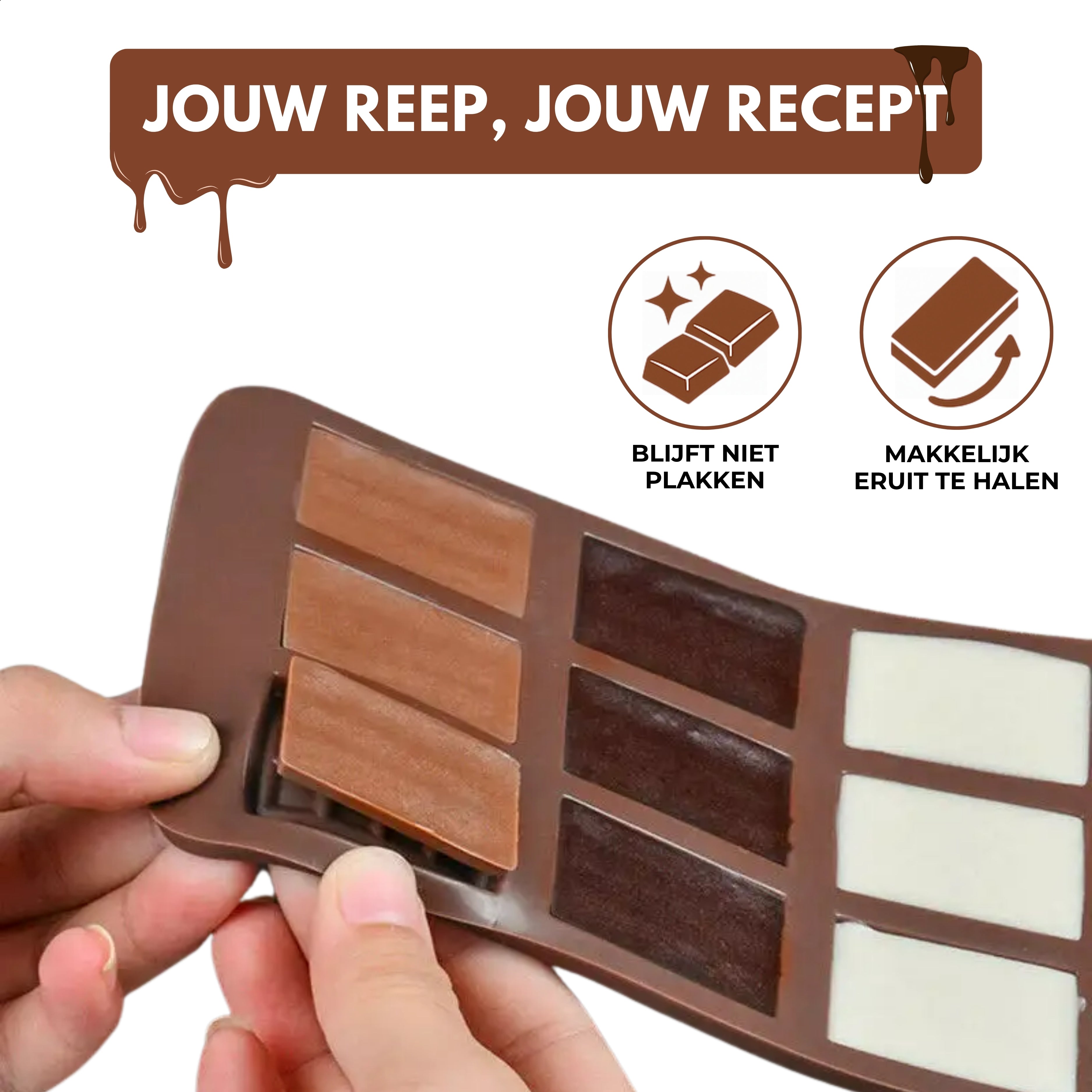 Boncy® Chocolade Mal | Kleine Reepjes