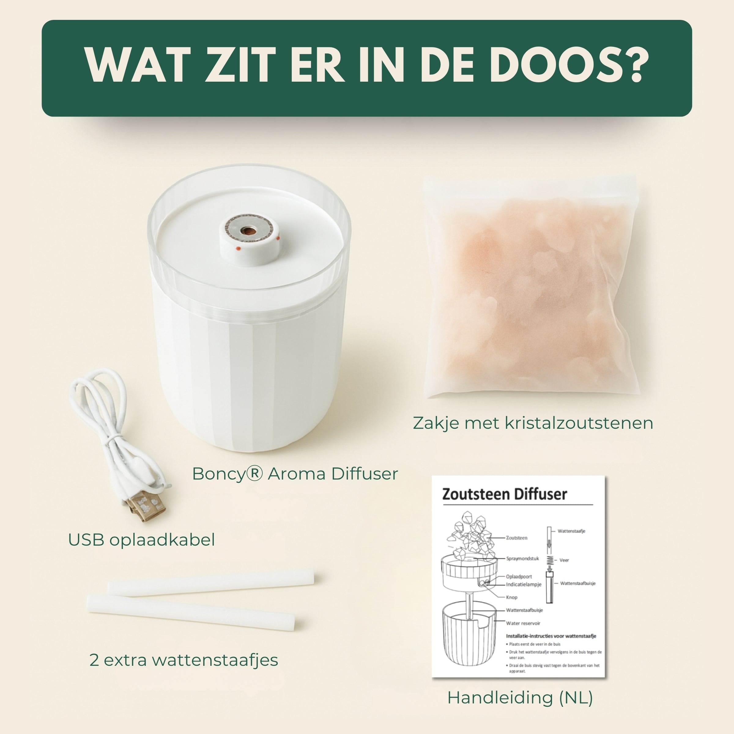 Boncy® Zoutsteen Aroma Diffuser