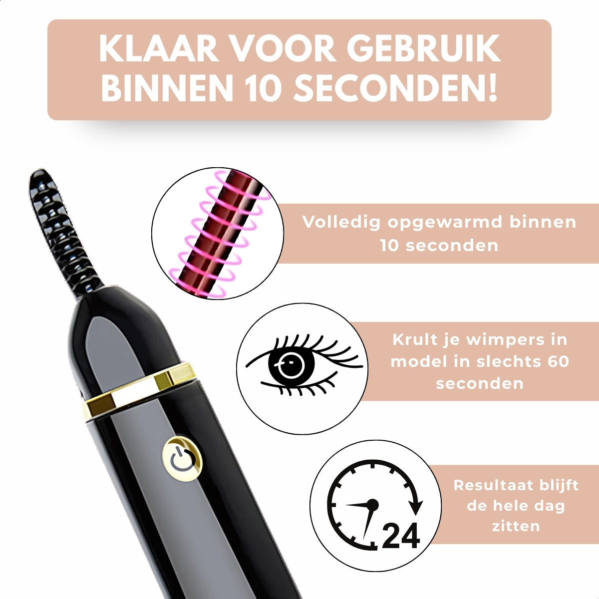 Boncy® Elektrische Wimperkruller Set