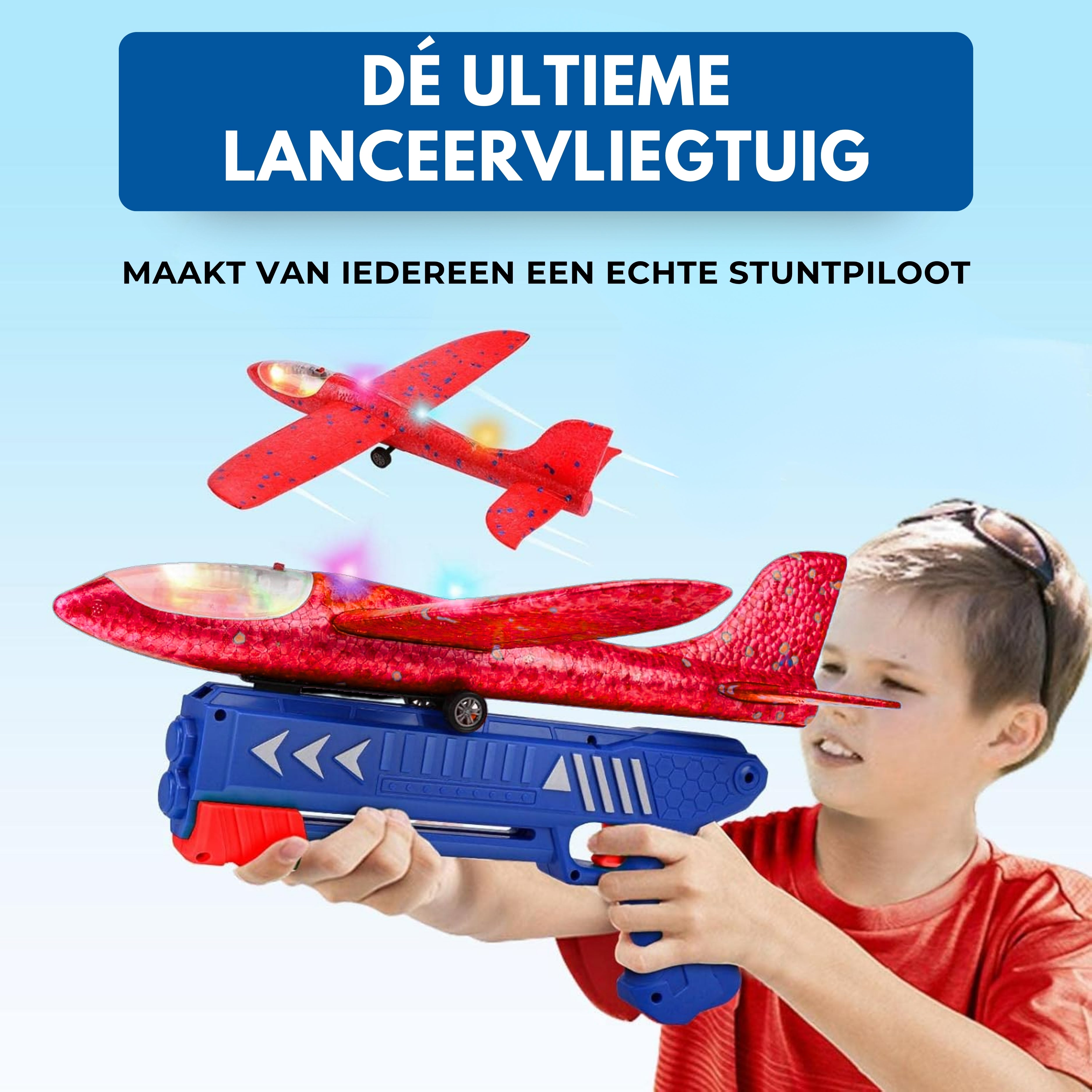 Boncy® Stuntpiloot Vliegtuig Launcher