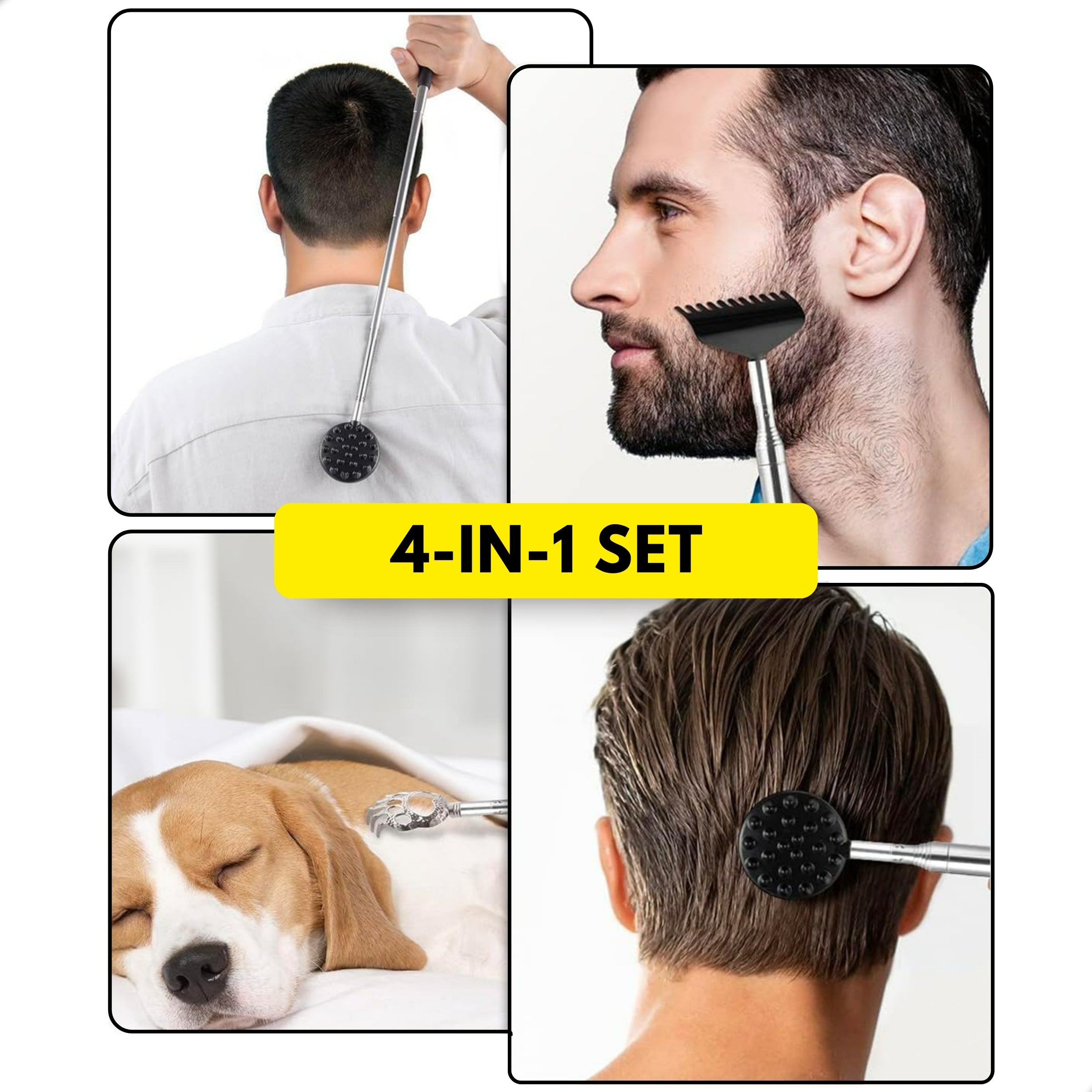 Boncy® Rugkrabber 4-Koppige Set