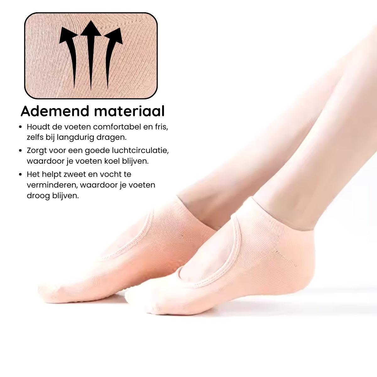 2-Pack Antislip Yoga Sokken | Abrikoos & Paars